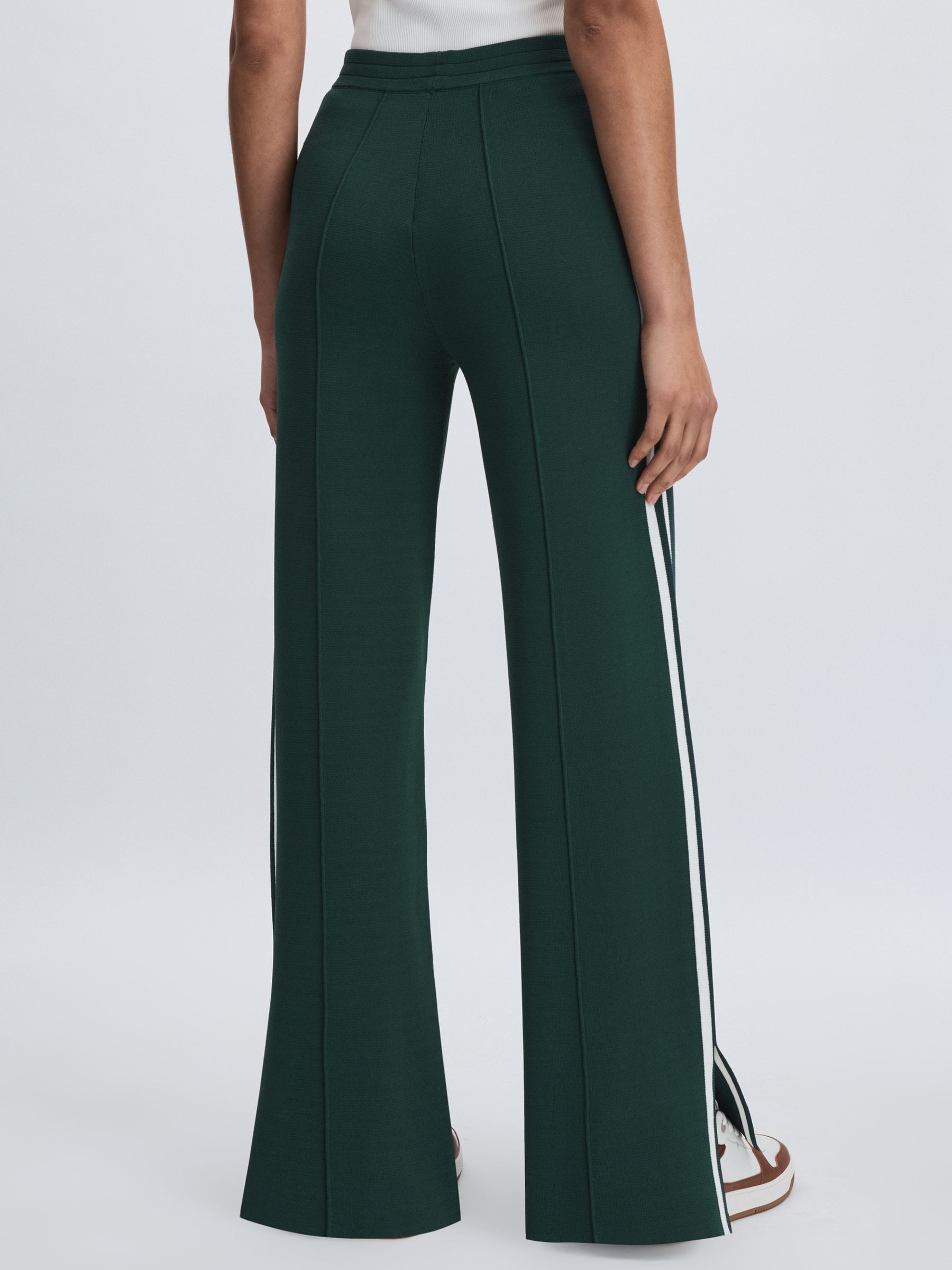 Stripe Knitted Joggers in Green - Image 5 of 6