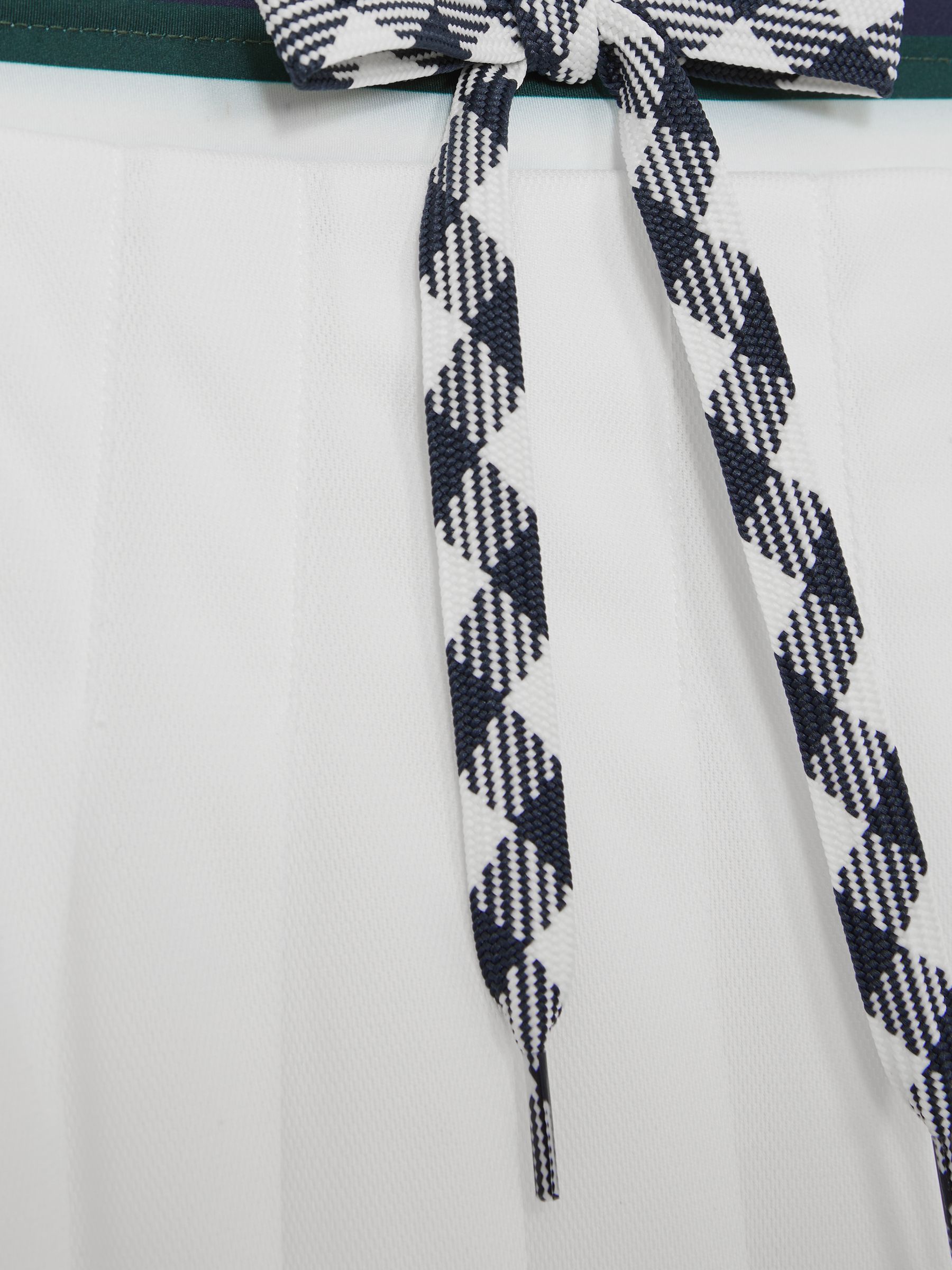 Pleated Drawstring Mini Skirt in White - Image 6 of 6