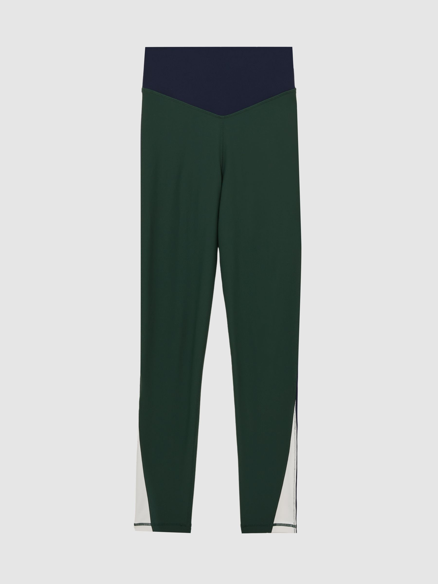 25" Colourblock Leggings in Green - Image 2 of 5