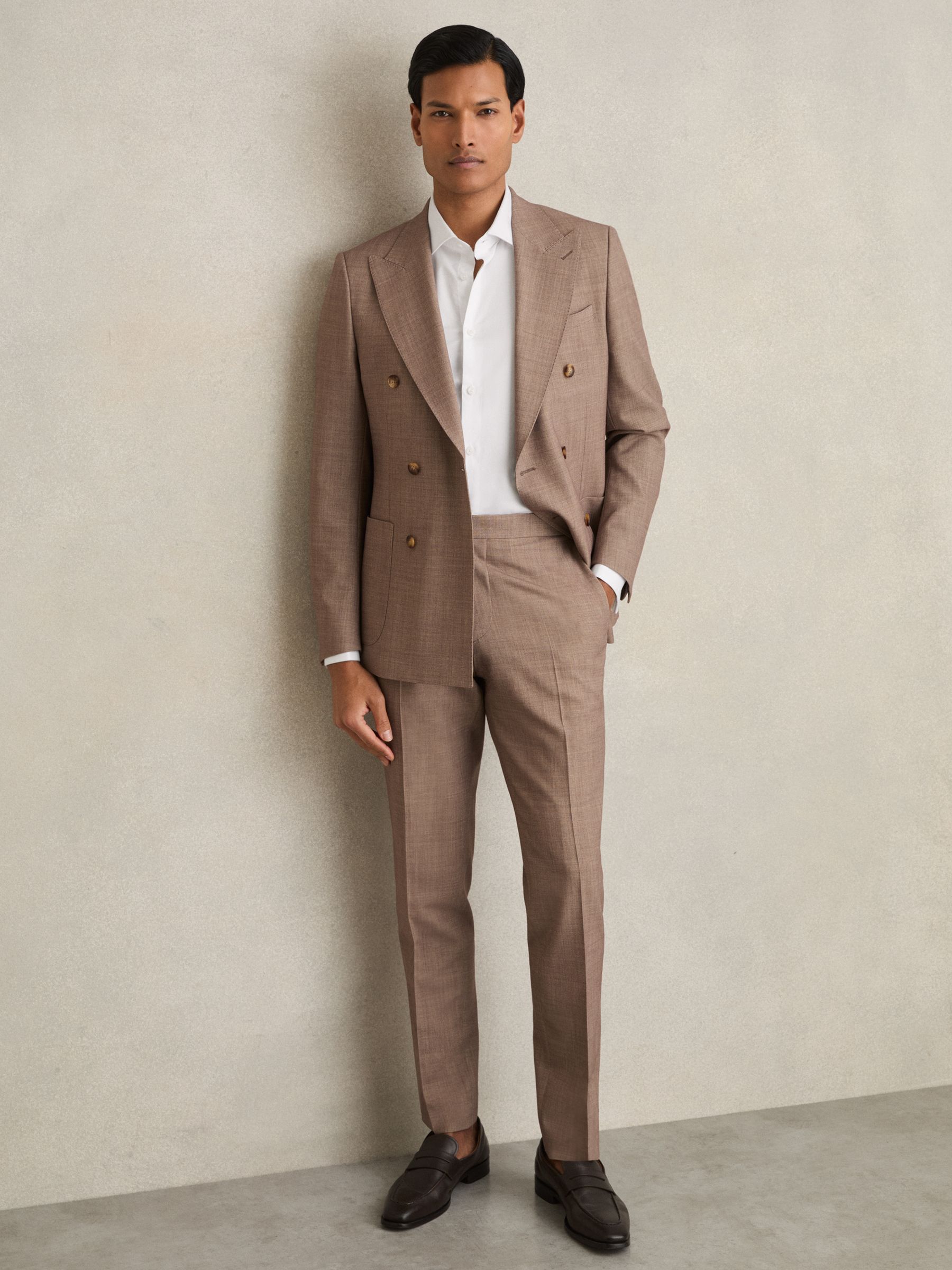 Slim Fit Regular-Fit Cotton-Satin Stripe Shirt in White - image 3