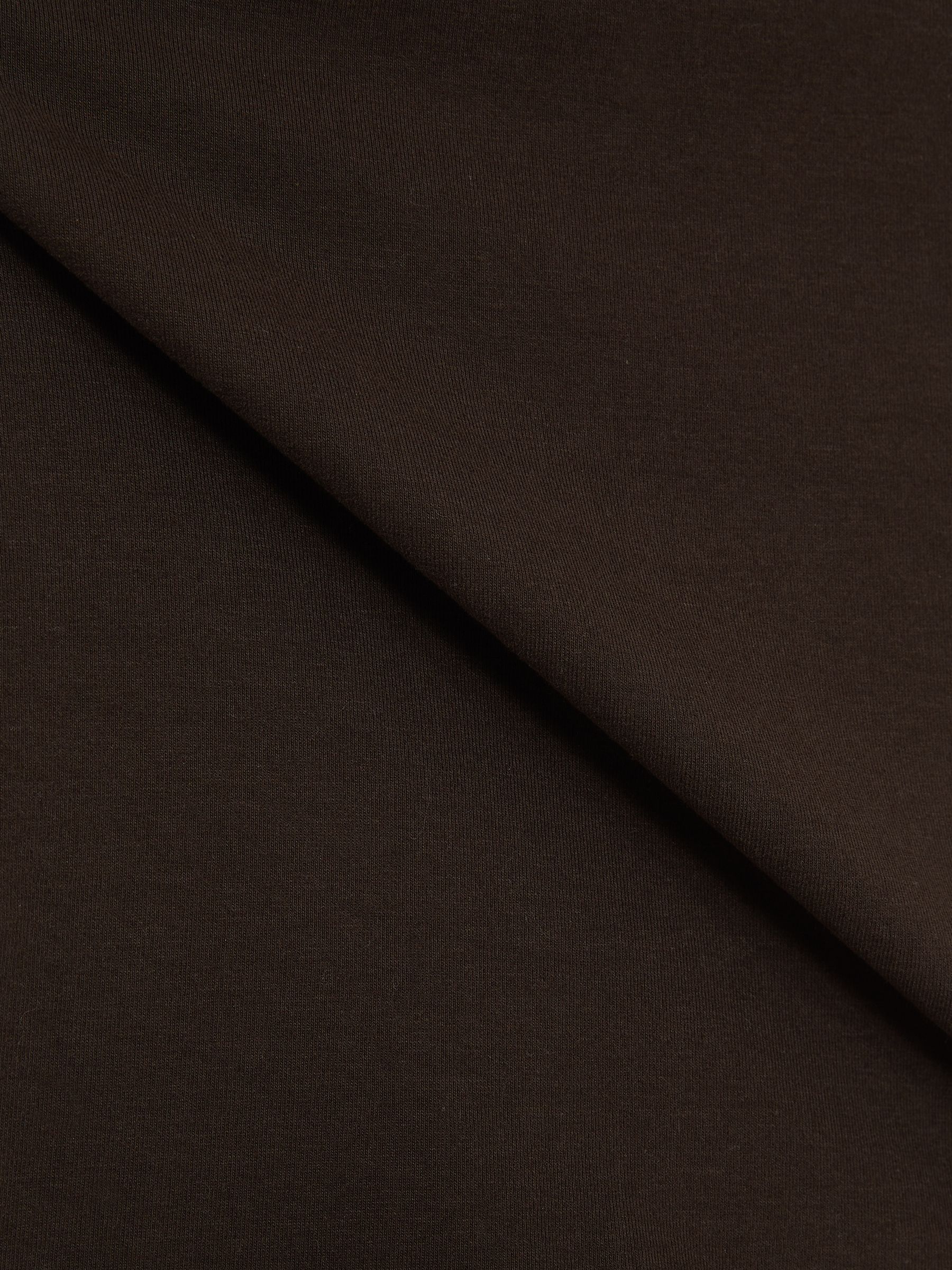 Racerback 100% Cotton Vest Top in Chocolate - Image 5 of 5
