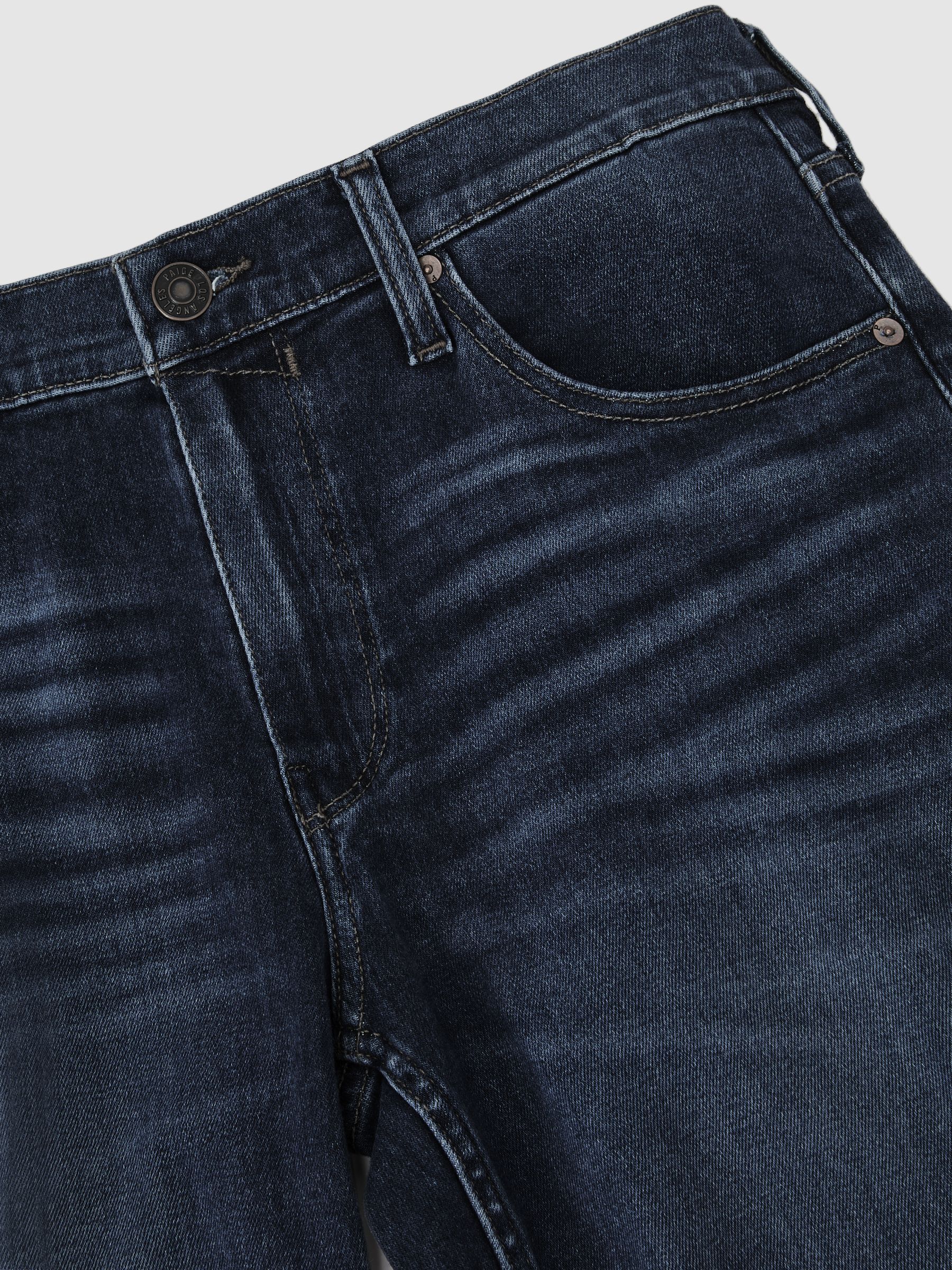 Paige Slim Straight Jeans in Dark Navy - Image 7 of 7