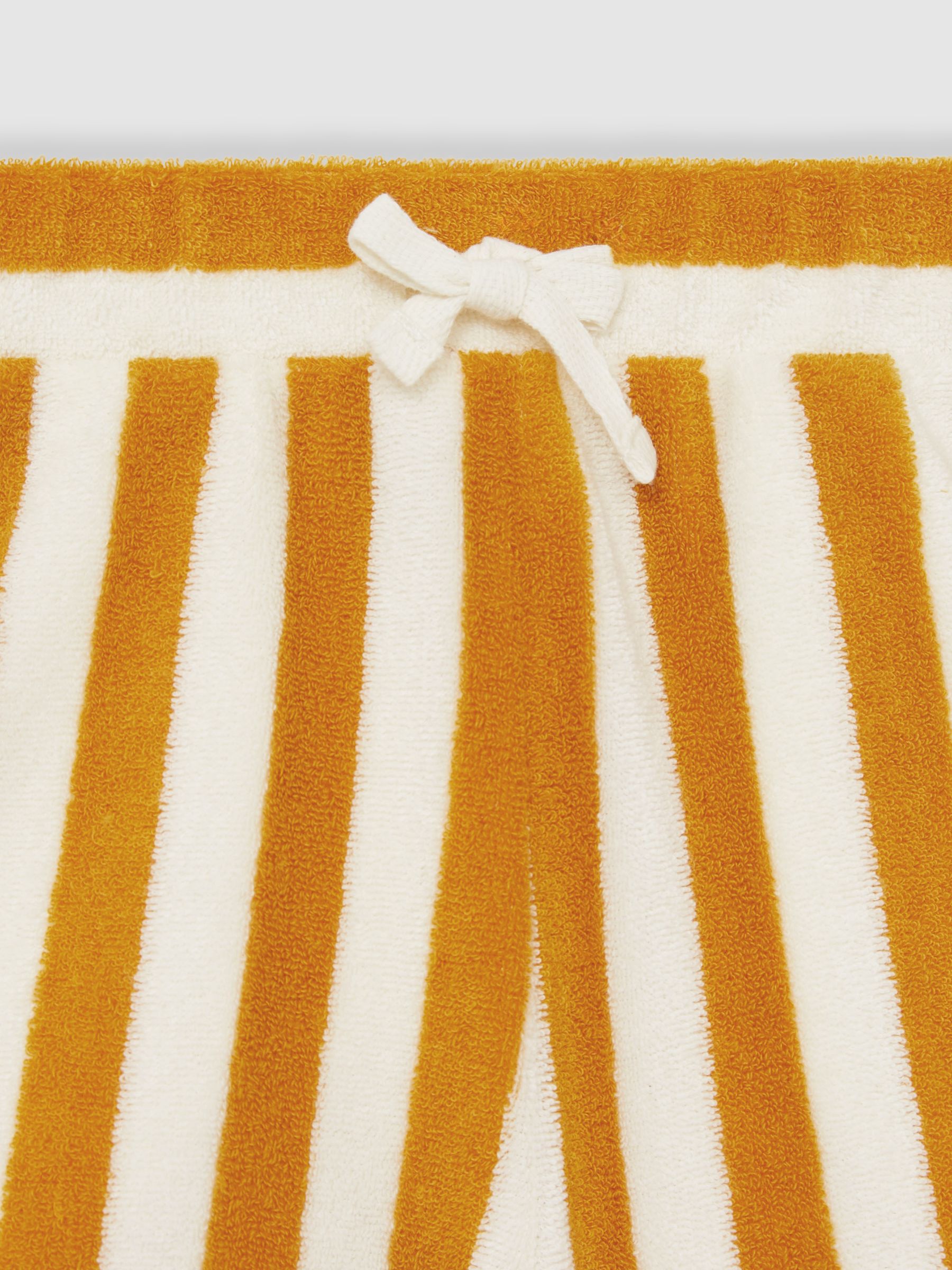 13-14 yrs Towelling Stripe Shorts Set in Yellow - Image 5 of 5