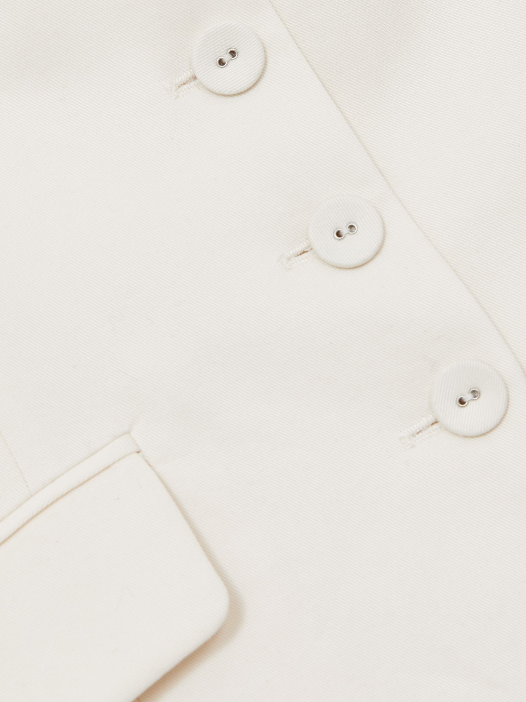 Paige Lyocell Cotton Tailored Waistcoat in Ivory - Image 6 of 6