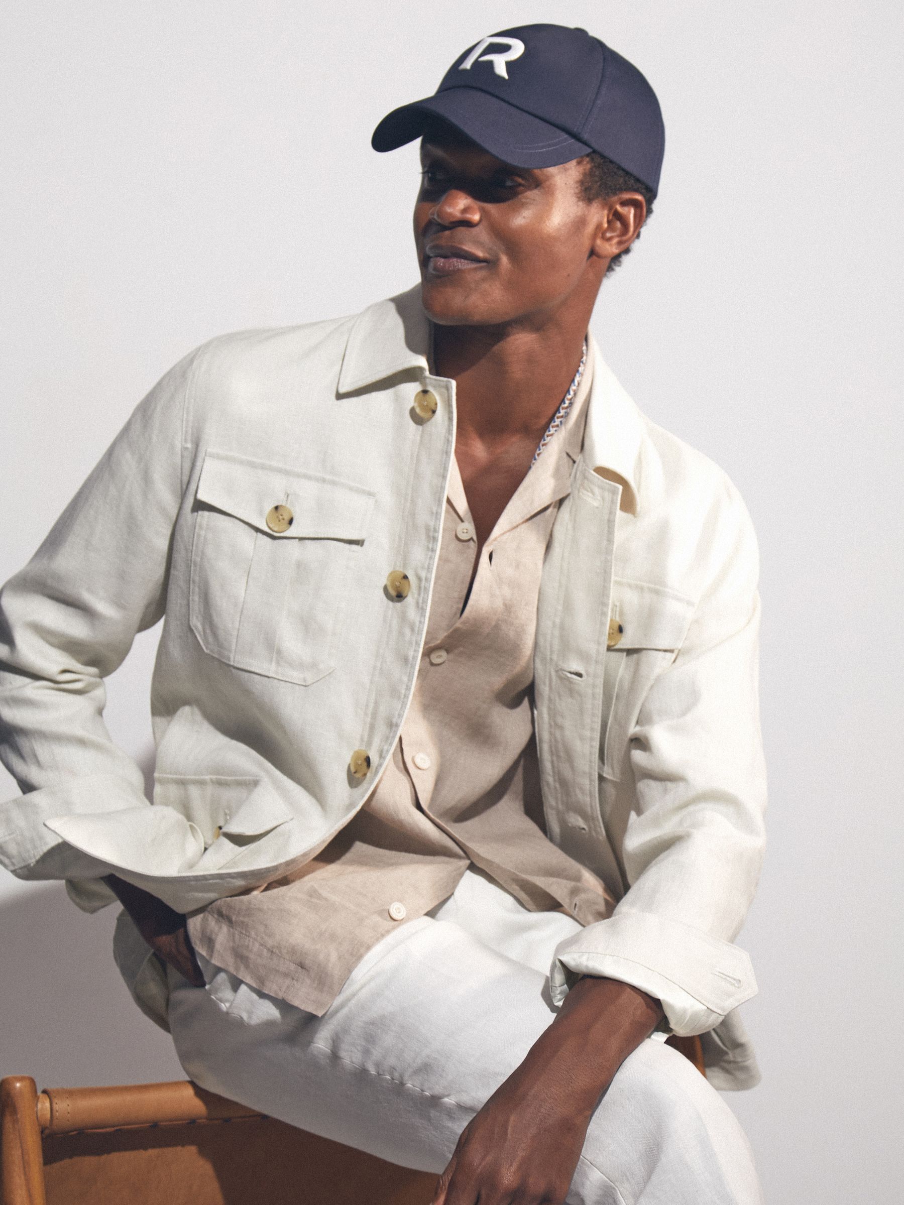 Cuban Collar Shirt in Mink Brown - Image 5 of 6