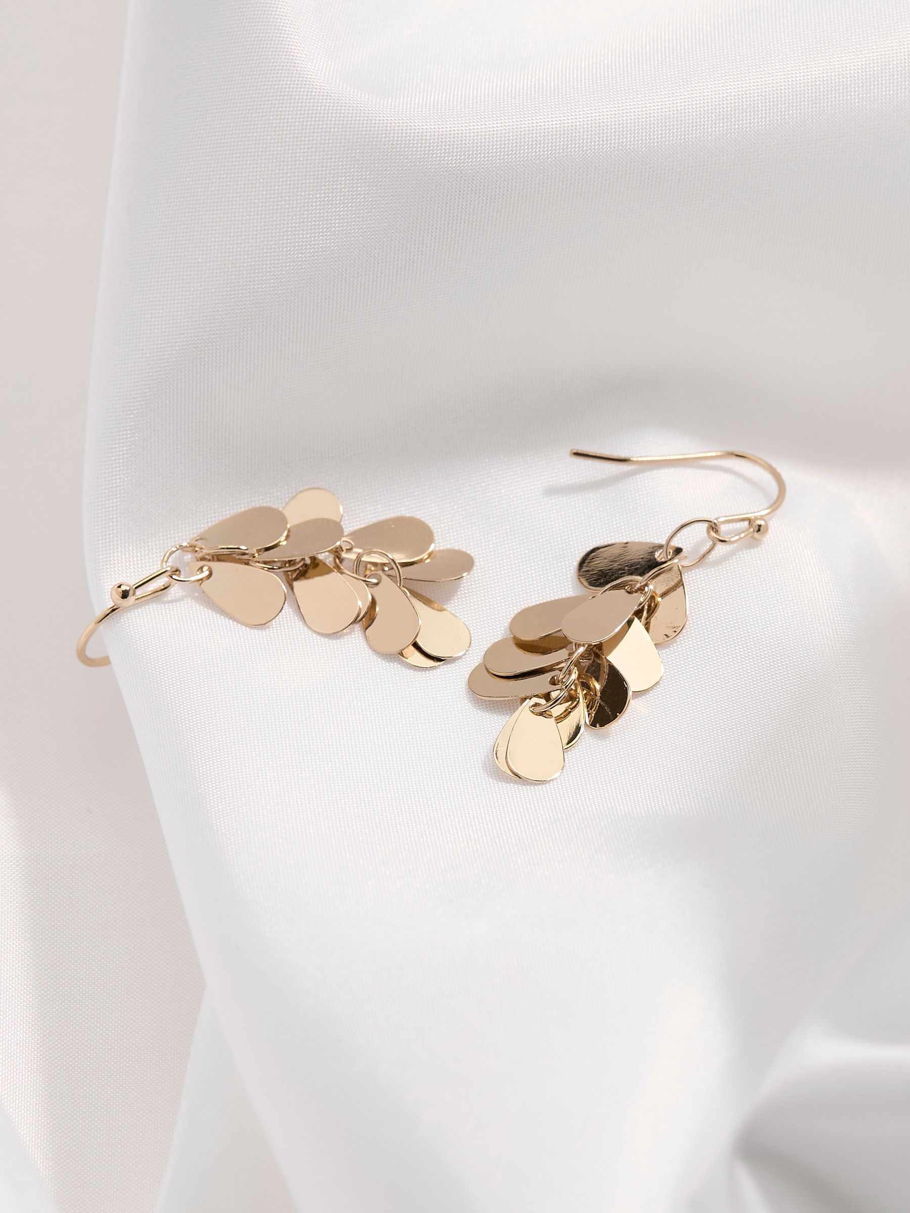 Gold Tone Multi Drop Earrings - Image 2 of 2