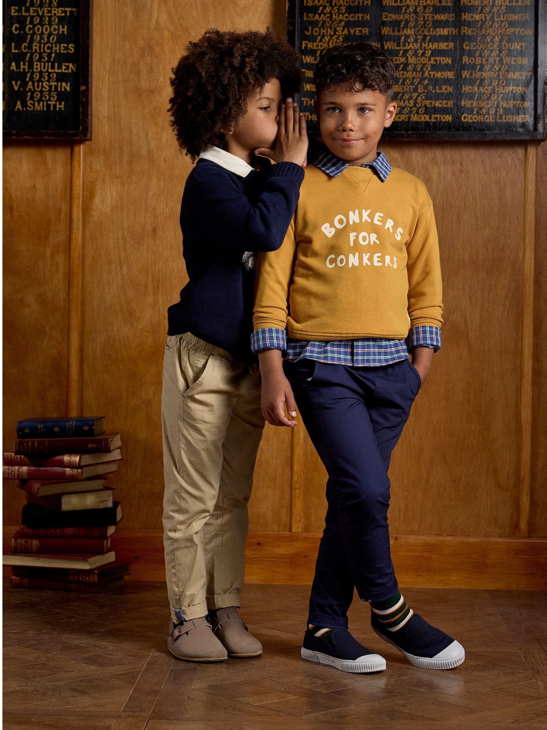 Kids' Sundaze Yellow Slogan Crew Neck Sweatshirt - Image 2 of 8