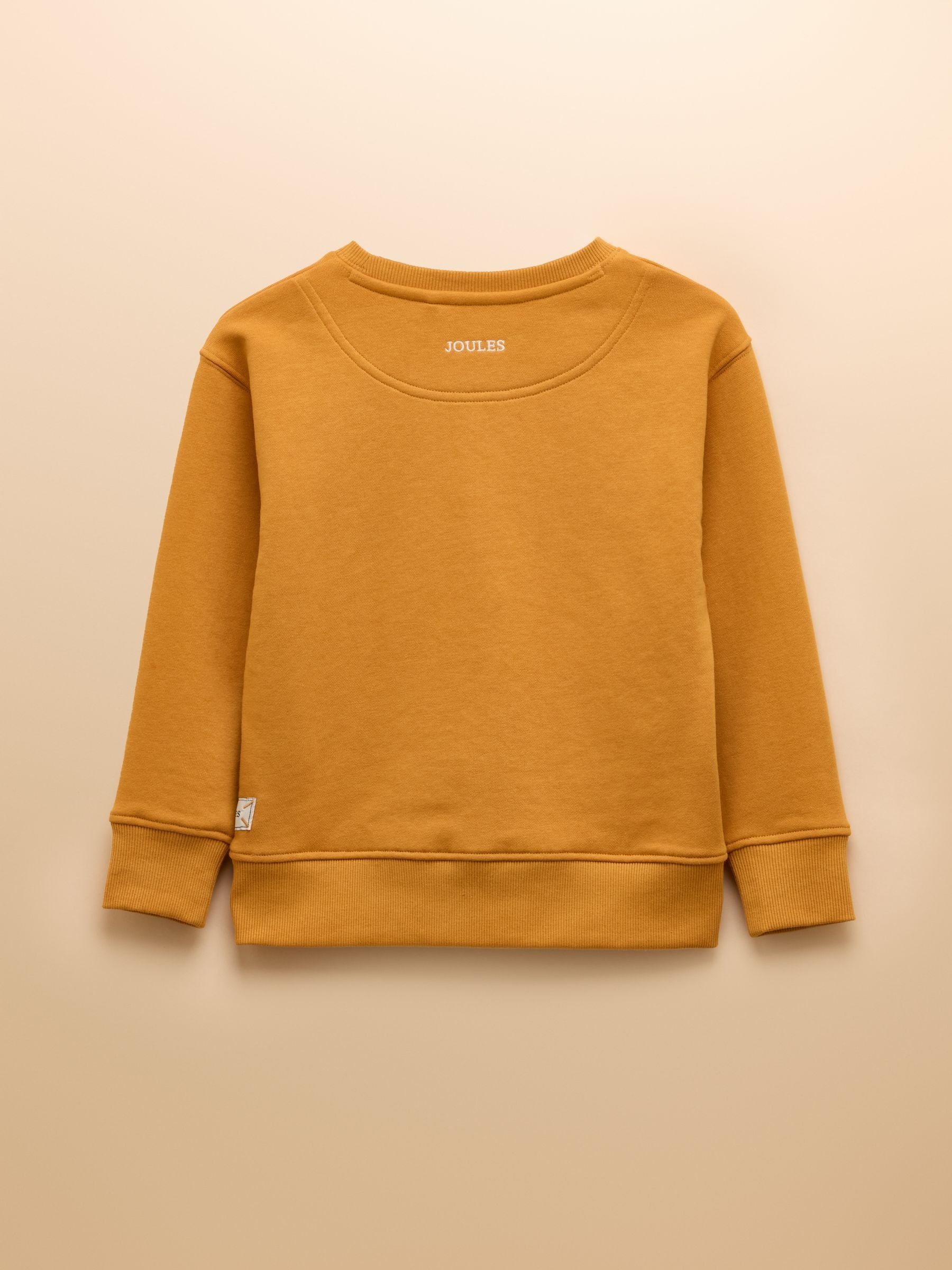 Kids' Sundaze Yellow Slogan Crew Neck Sweatshirt - Image 5 of 8