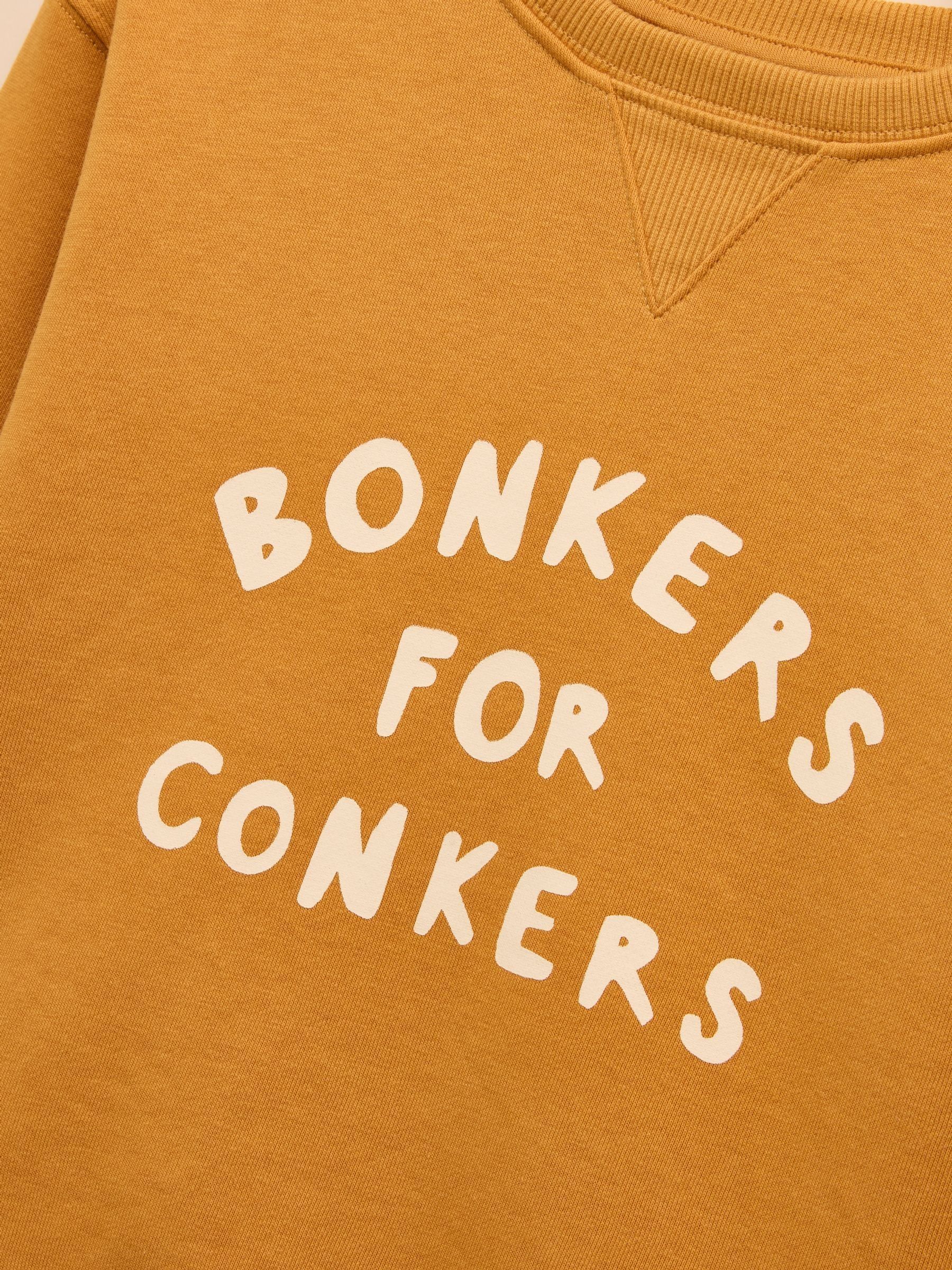 Kids' Sundaze Yellow Slogan Crew Neck Sweatshirt - Image 6 of 8