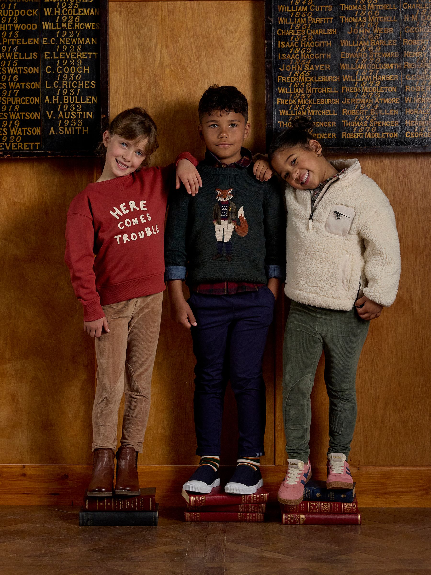 Kids' Sundaze Rust Red Slogan Crew Neck Sweatshirt - Image 3 of 8