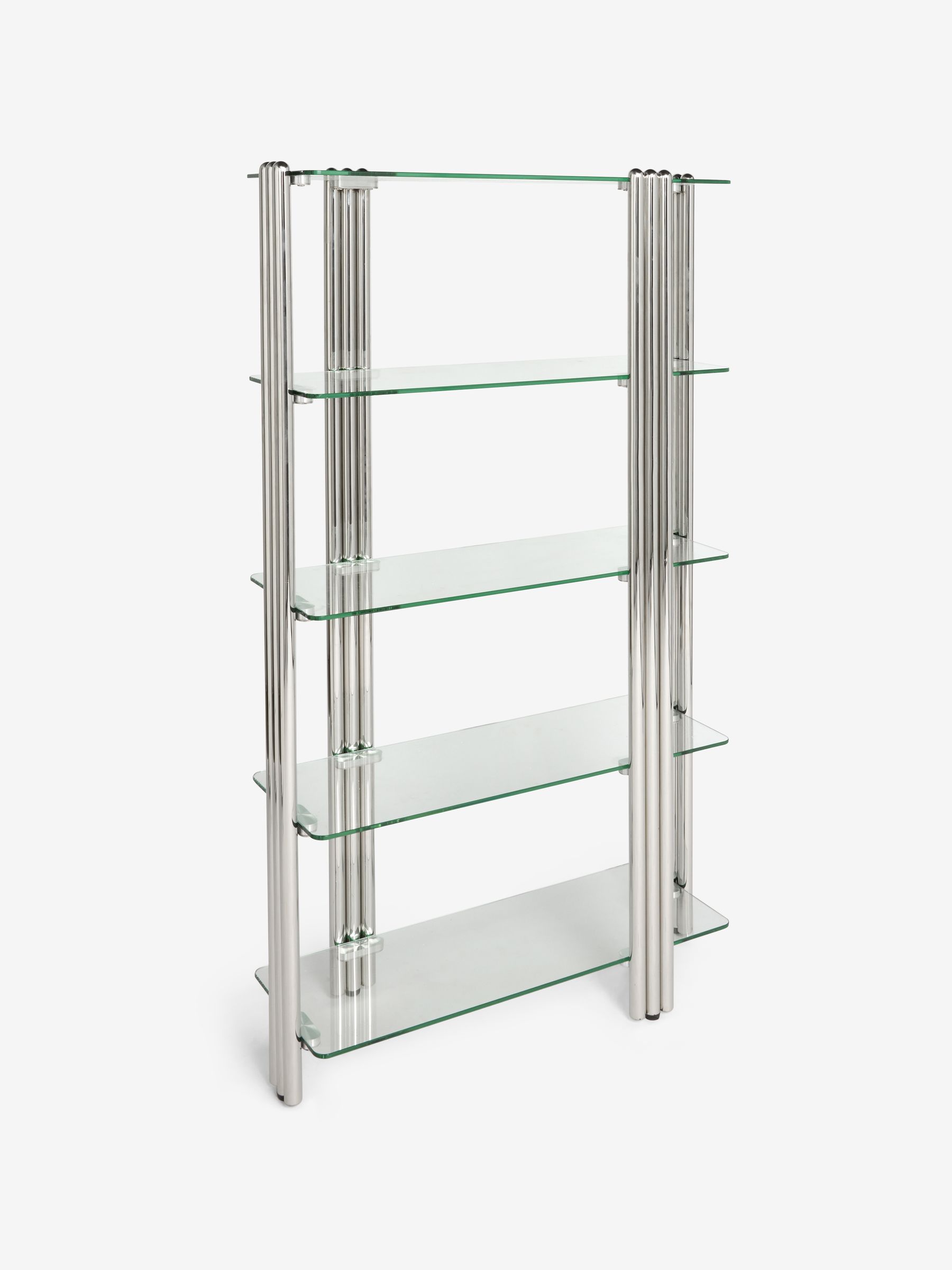 Chrome and Glass Perrie Shelving Unit - Image 4 of 5