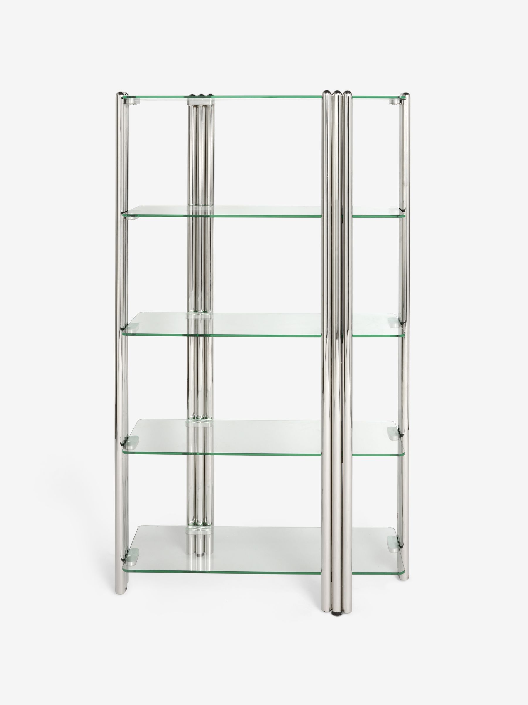 Chrome and Glass Perrie Shelving Unit - Image 5 of 5