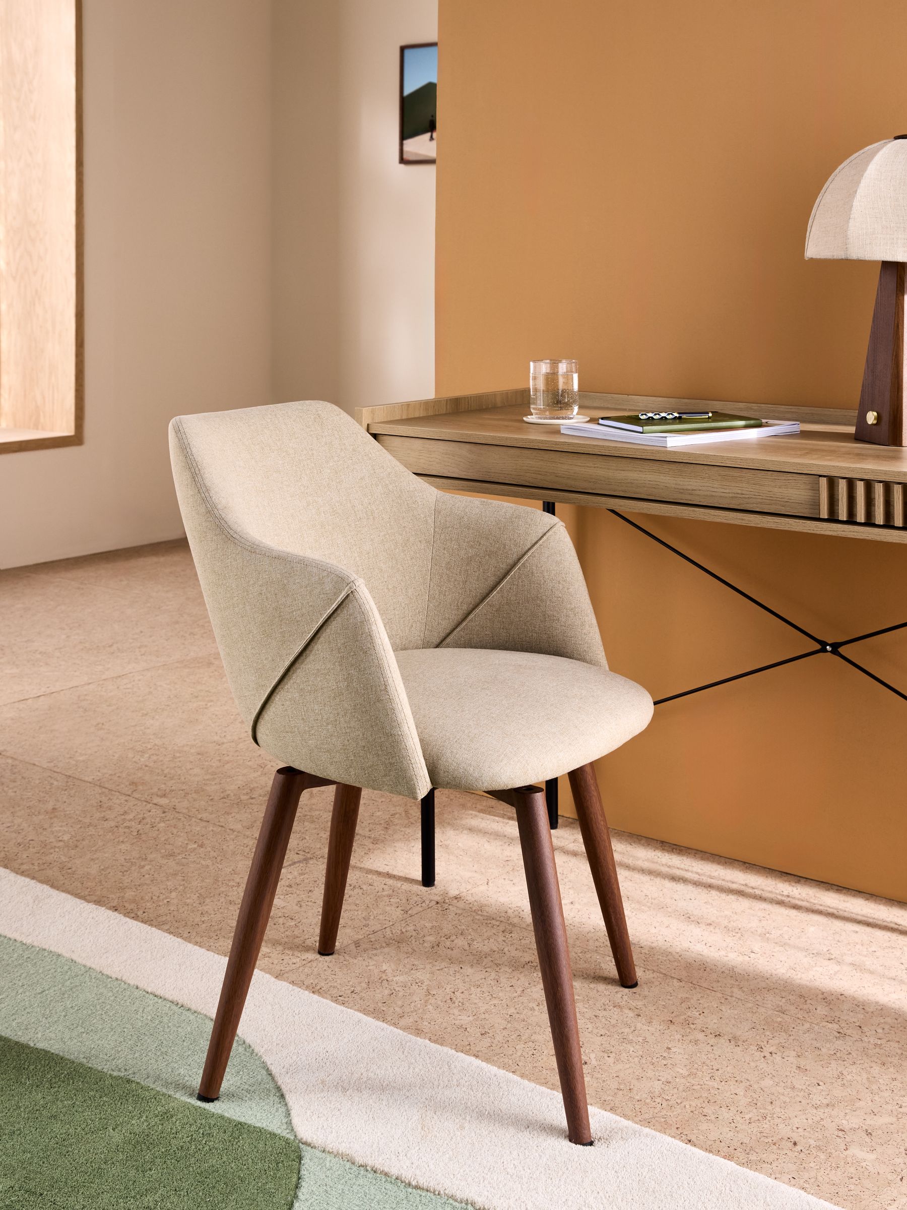 Lule Swivel Office Chair in Ecru Marl - Image 1 of 5 Lule Swivel Office Chair in Ecru Marl - Image 1 of 5