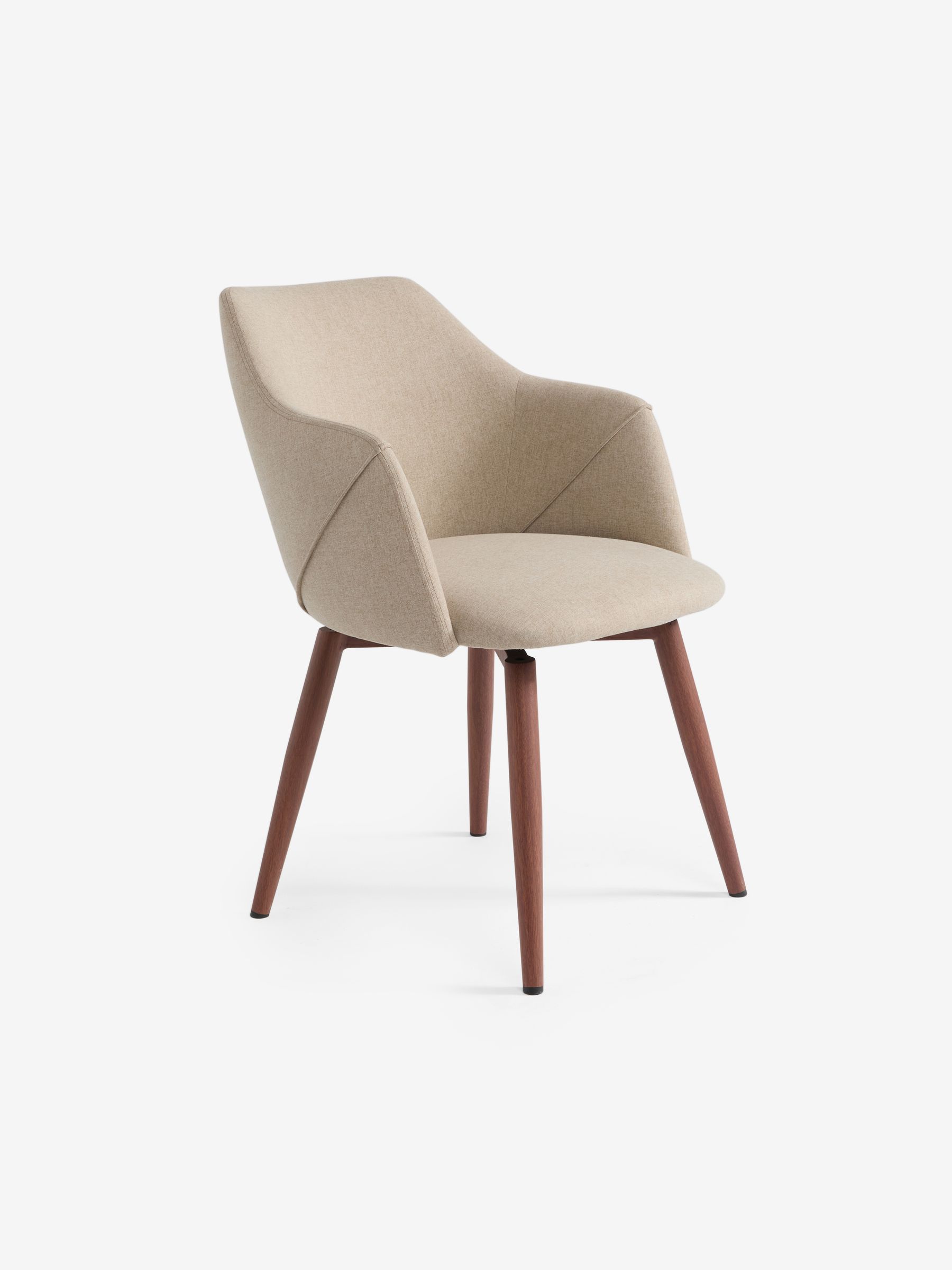 Lule Swivel Office Chair in Ecru Marl - Image 4 of 5