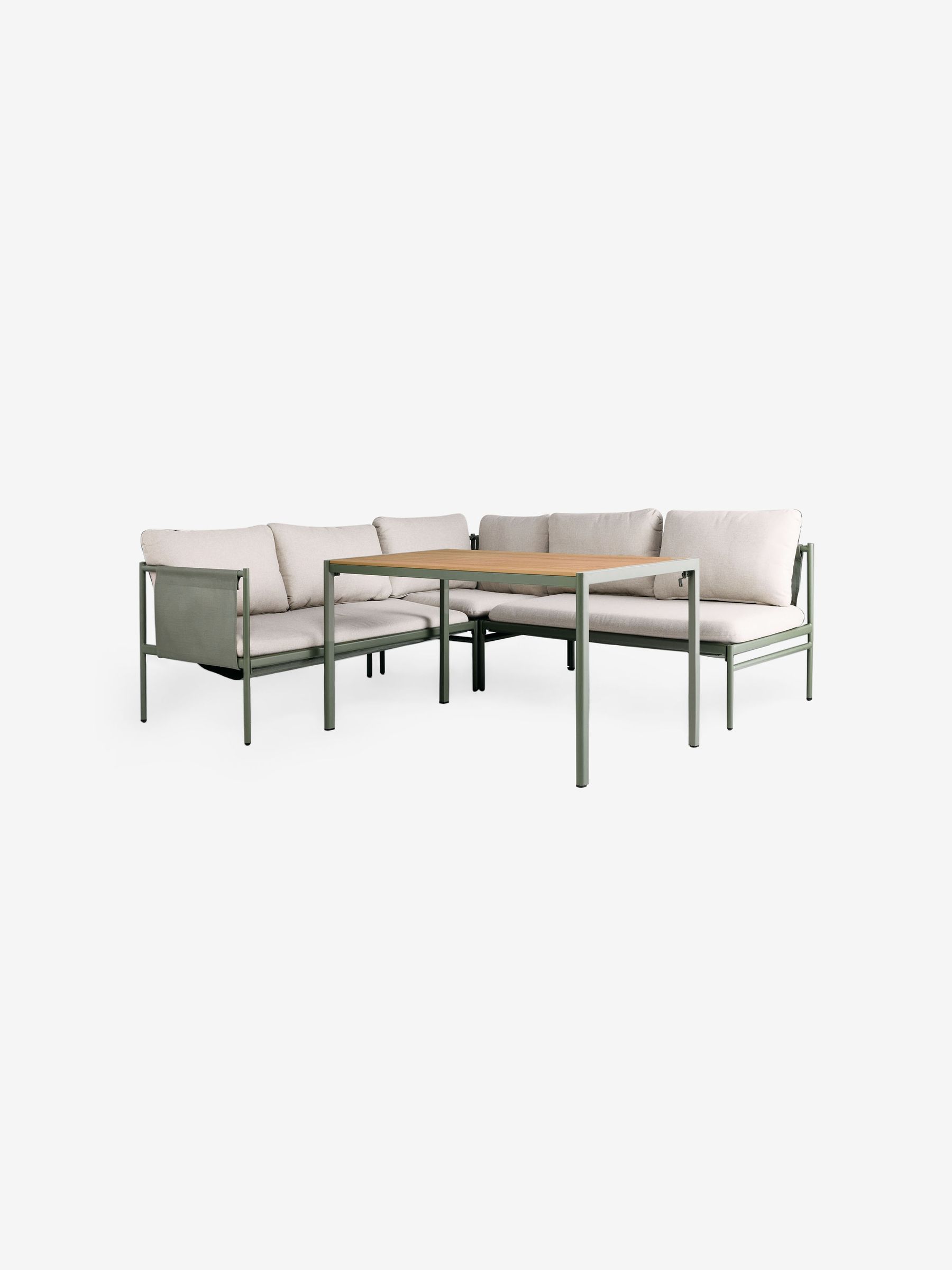 Estelle Corner Dining Lounge Set in Green - Image 4 of 6