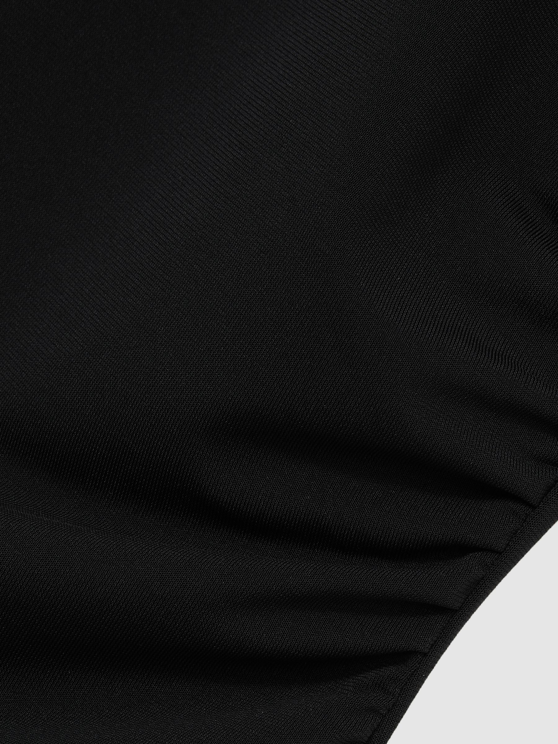 Ruched-Side Jersey Top in Black - Image 6 of 6