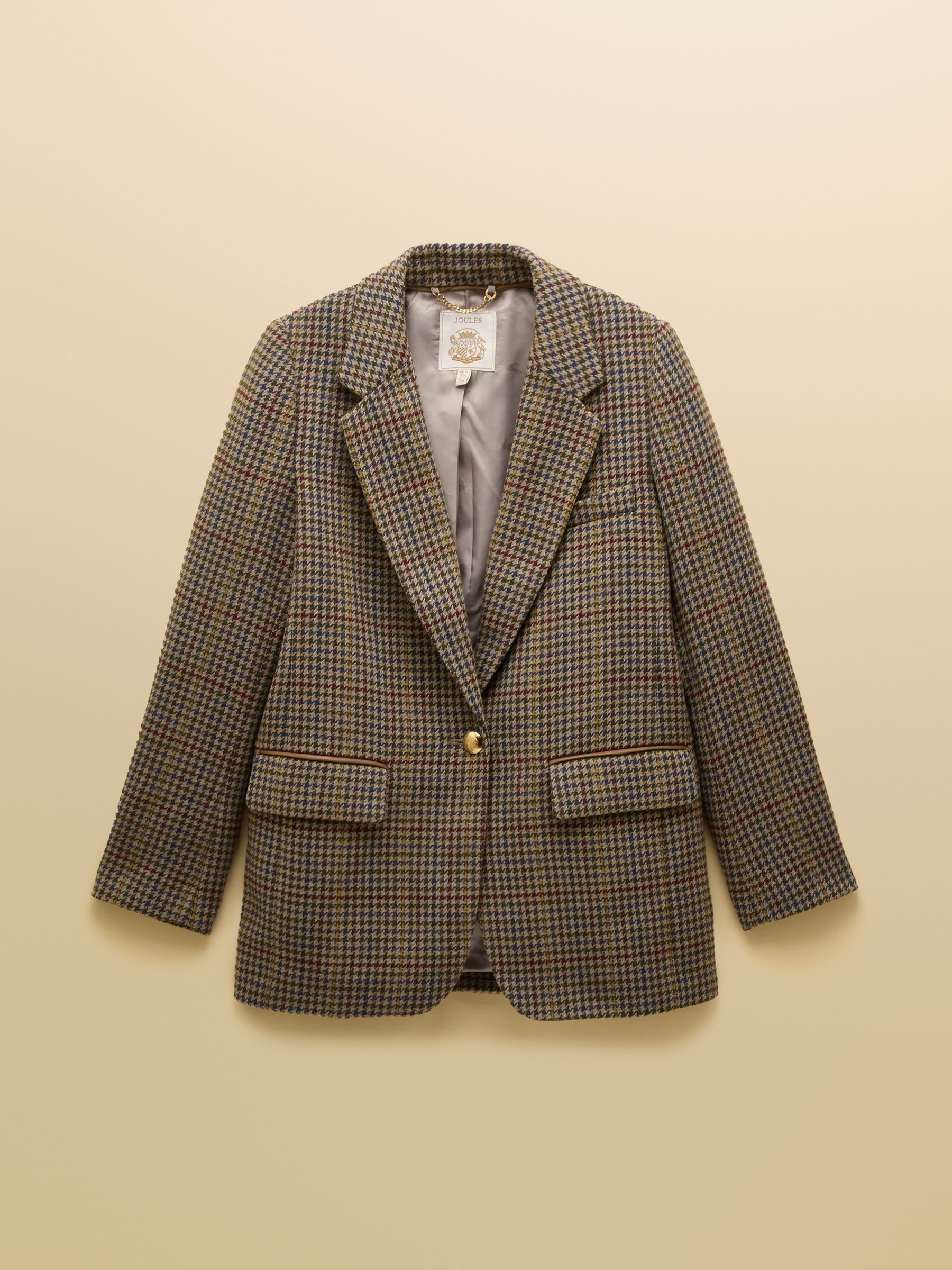 Hackmore Grey Check Relaxed Fit Tweed Blazer With Wool - Image 12 of 14