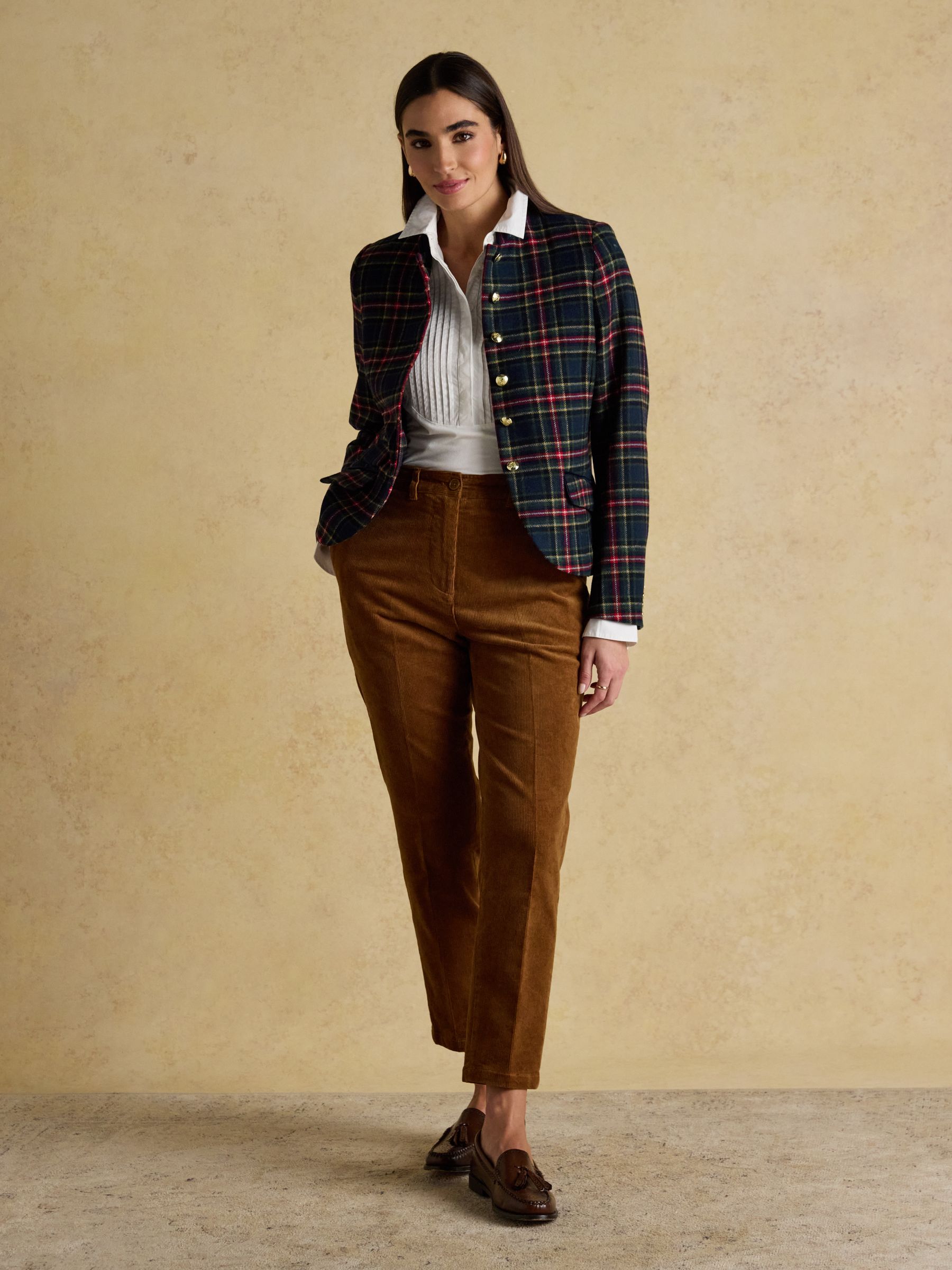 Mila White Long Sleeve Tuxedo Bib Shirt - Image 4 of 8