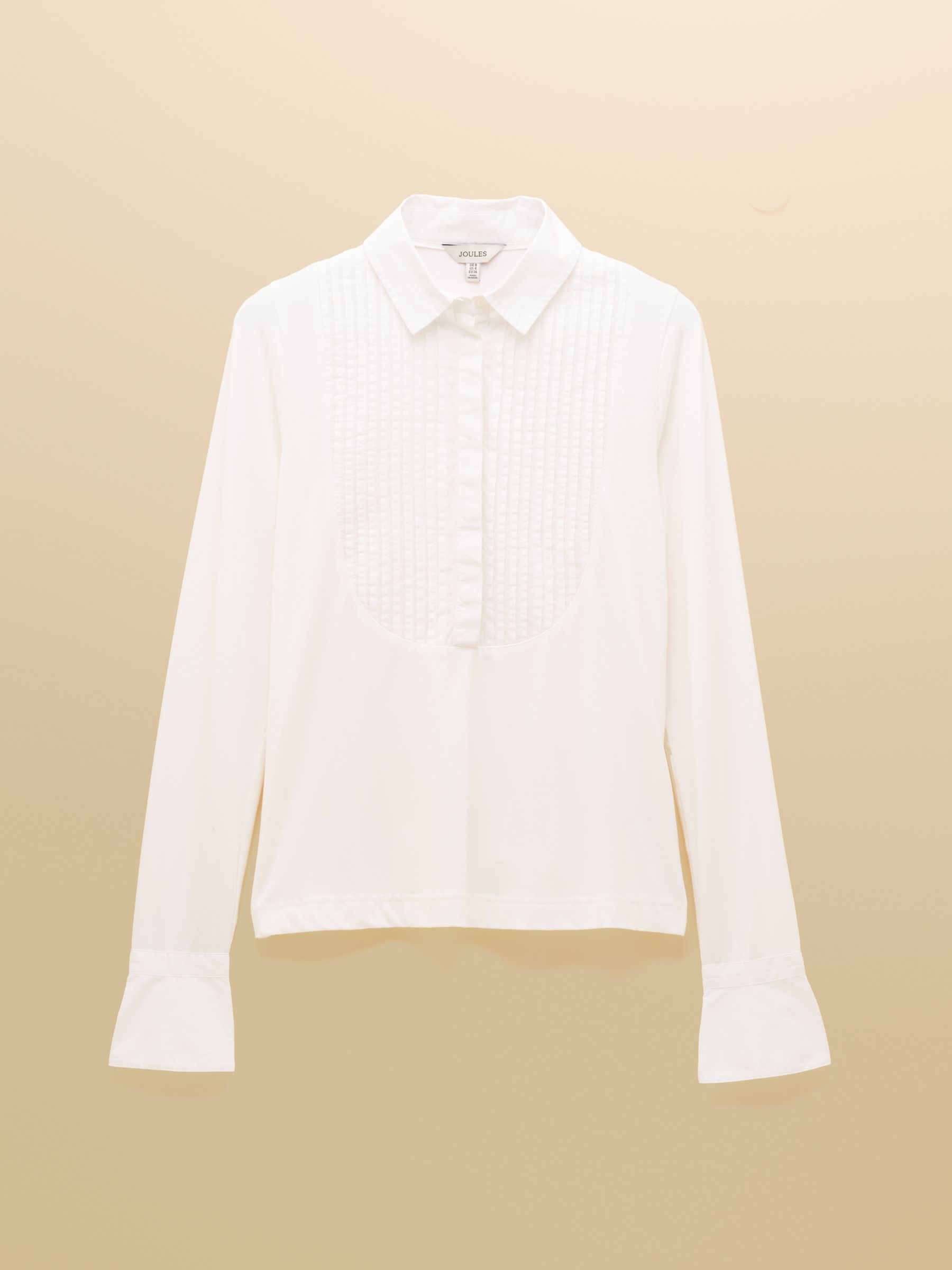 Mila White Long Sleeve Tuxedo Bib Shirt - Image 6 of 6 Mila White Long Sleeve Tuxedo Bib Shirt - Image 6 of 6