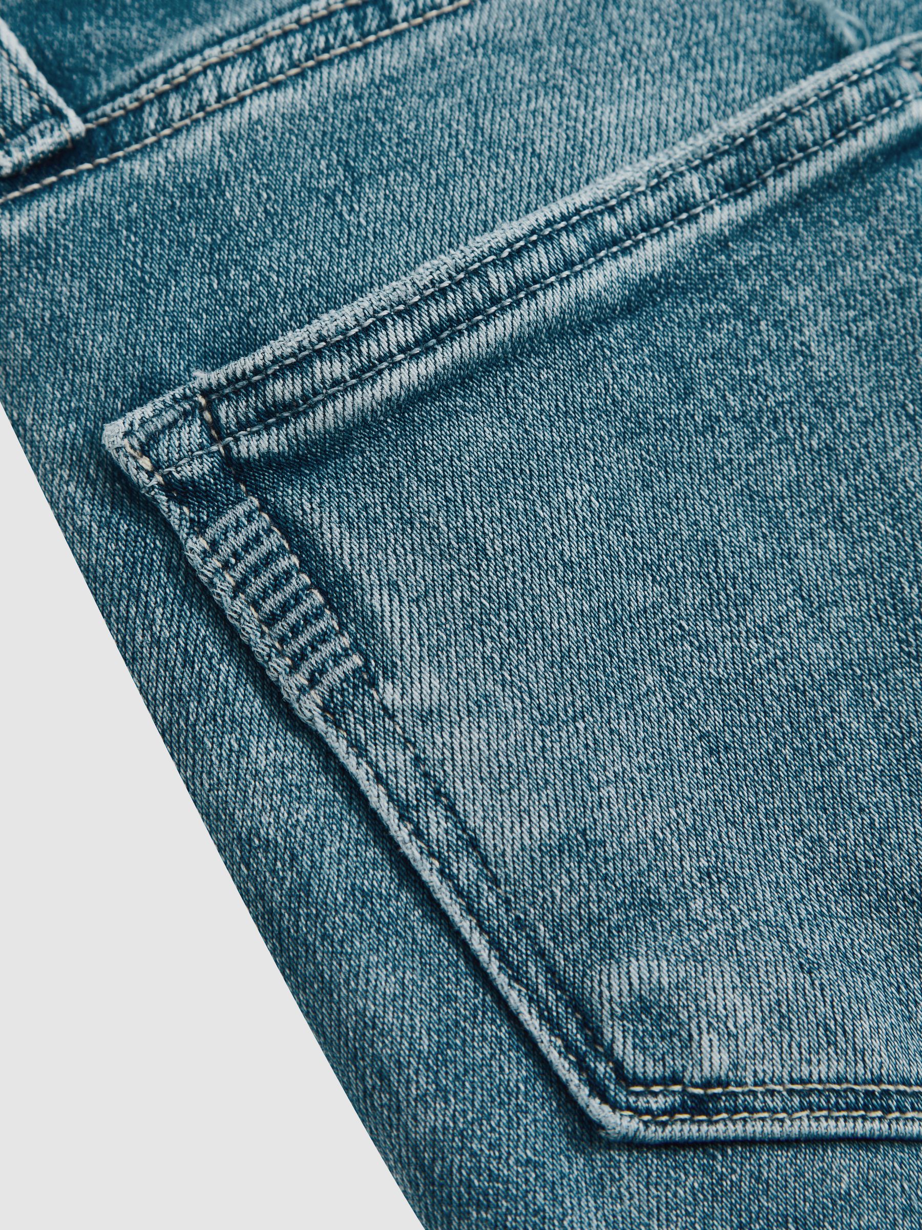 Paige Petite High Rise Bootcut Jeans in Blue - Image 2 of 2 Paige Petite High Rise Bootcut Jeans in Blue - Image 2 of 2