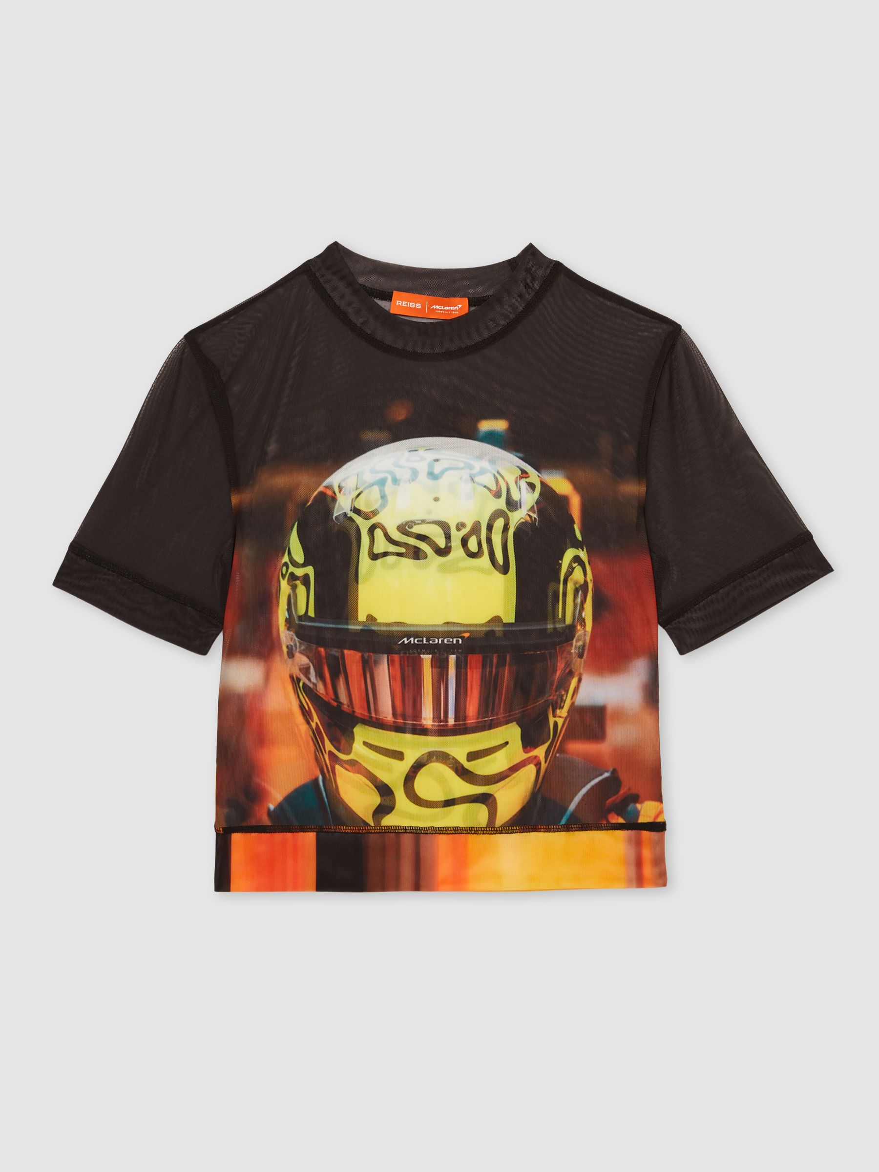McLaren F1 Team Lando Print Mesh Top in Black - Image 2 of 7