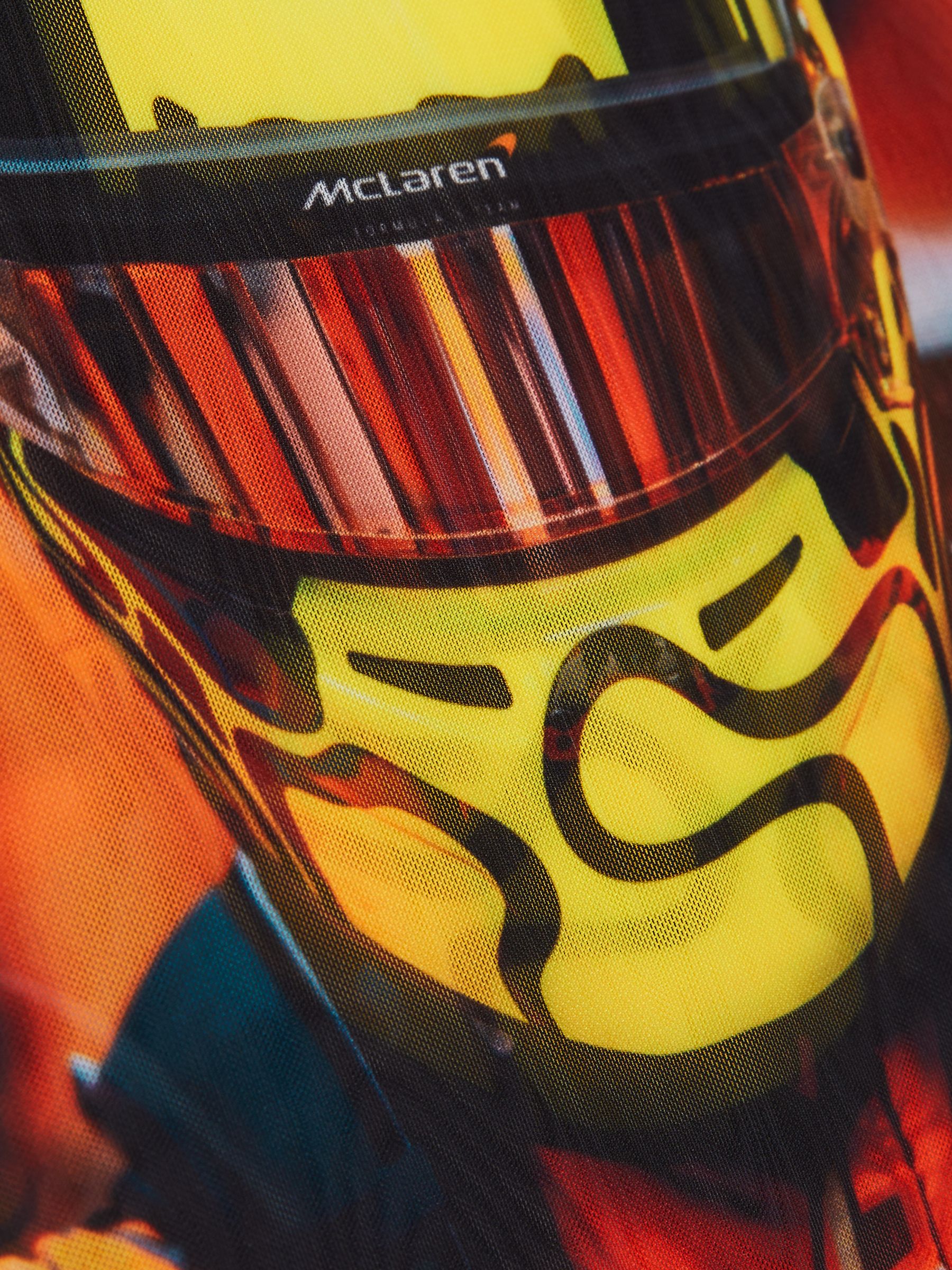 McLaren F1 Team Lando Print Mesh Top in Black - Image 6 of 7