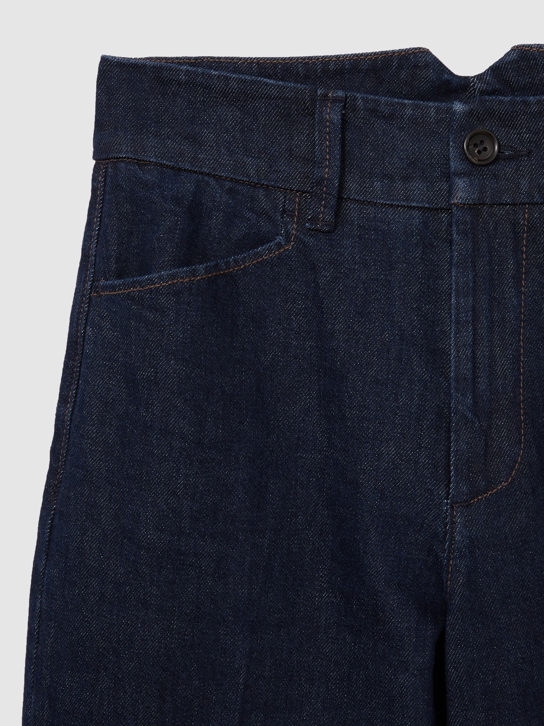 Paige Petite Wide-Leg Jeans in Dark Edinburgh Blue - Image 7 of 7