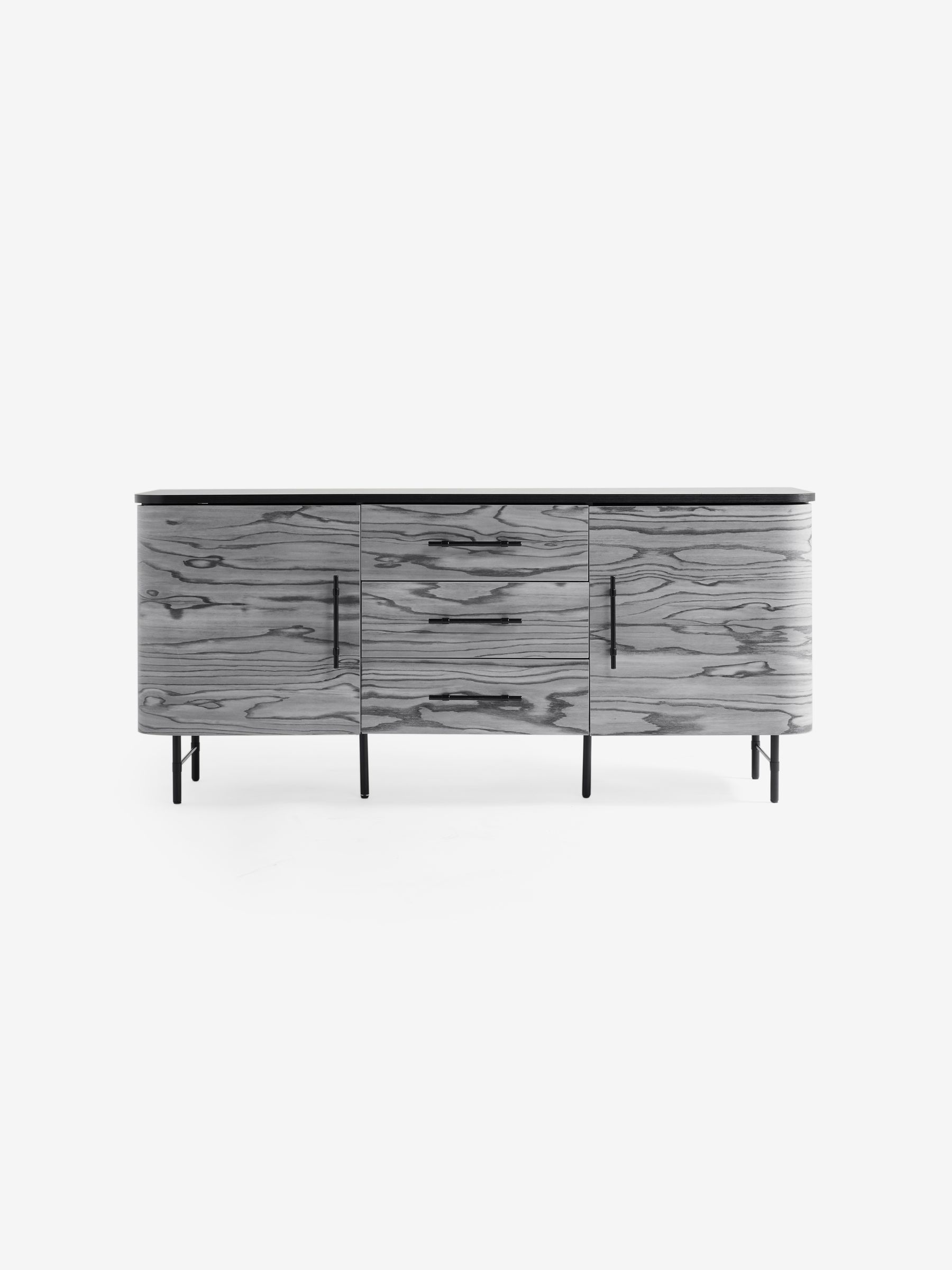 Zeke Large Sideboard in Grey Pine Effect - Image 5 of 5 Zeke Large Sideboard in Grey Pine Effect - Image 5 of 5
