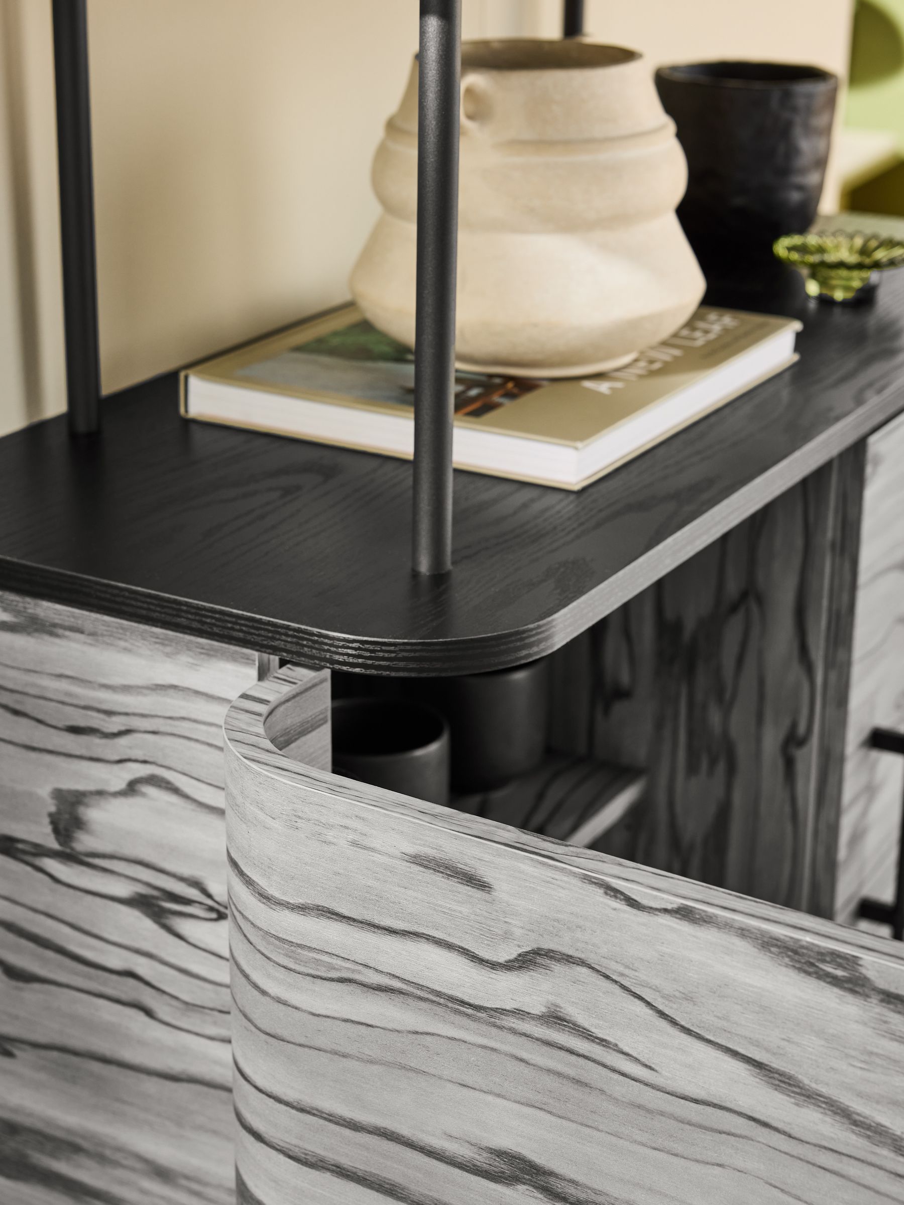 Zeke Shelving Unit in Grey Pine Effect - Image 2 of 6