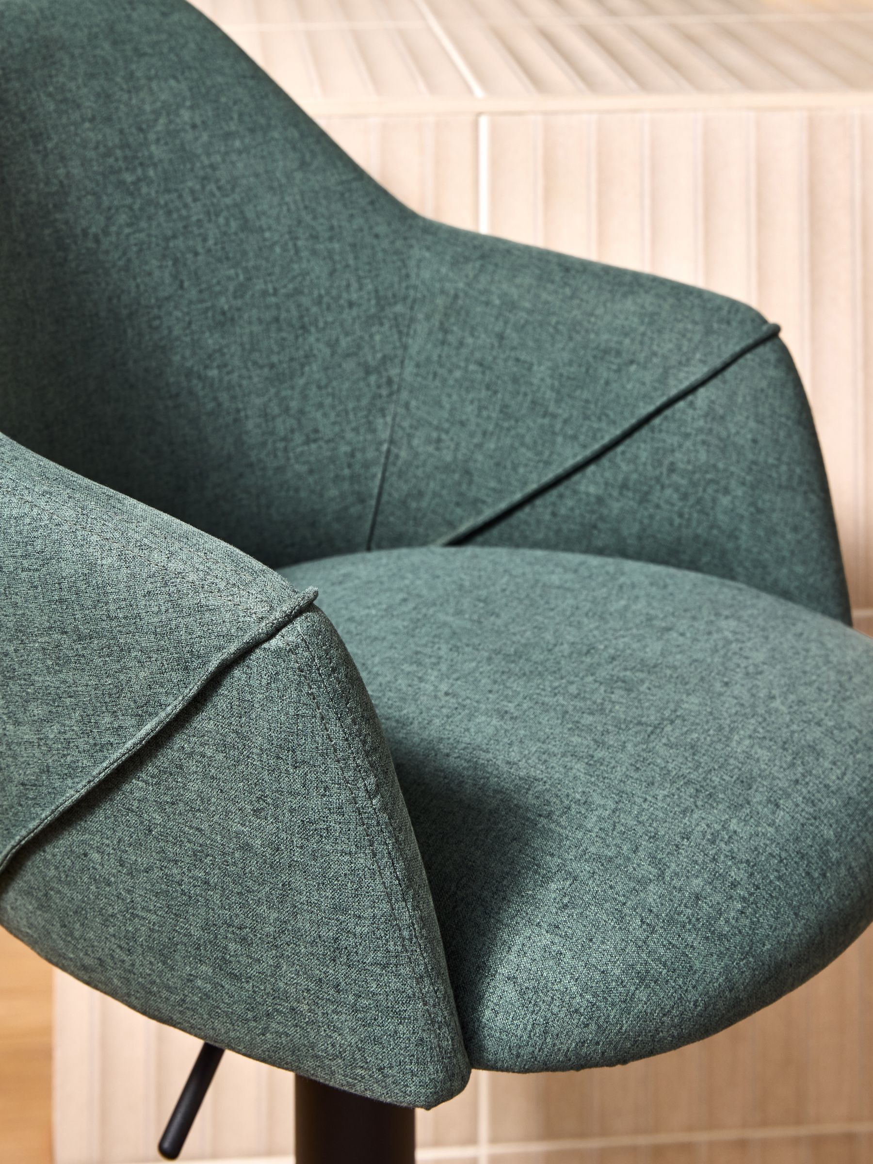 Lule Bar Stool in Bay Green - Image 2 of 5