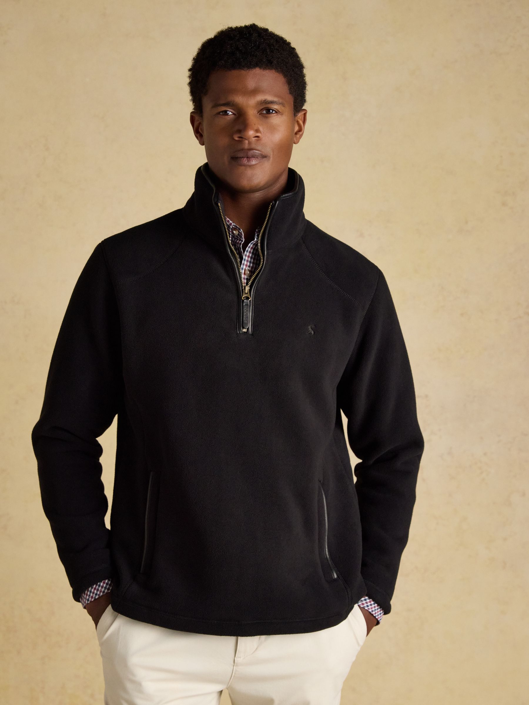 Heritage Fleece Black Quarter Zip - Image 1 of 9