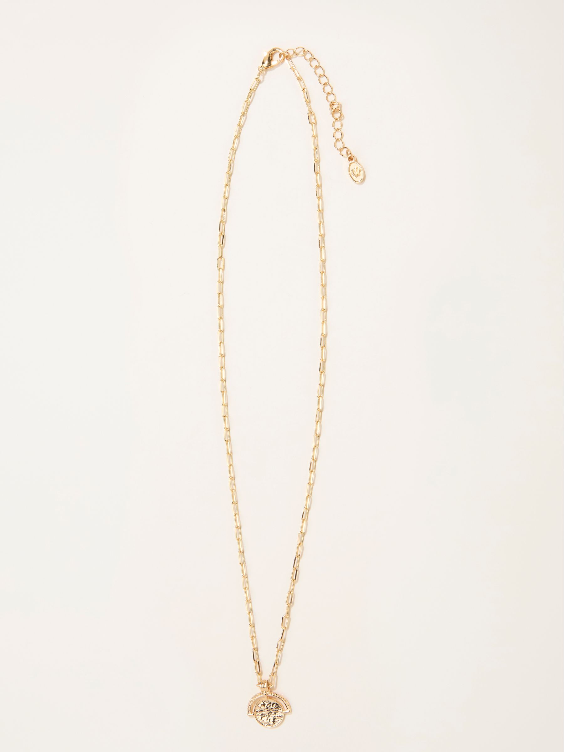 Gold Tone Disc Necklace - Image 2 of 3