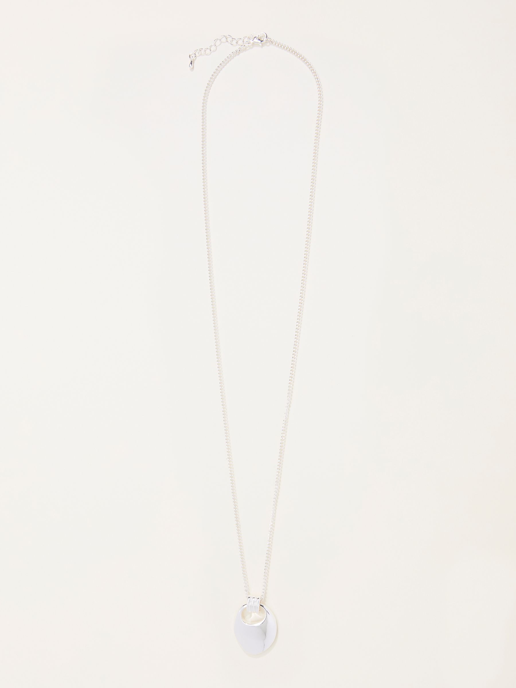 Silver Tone Pendant Necklace - Image 1 of 2