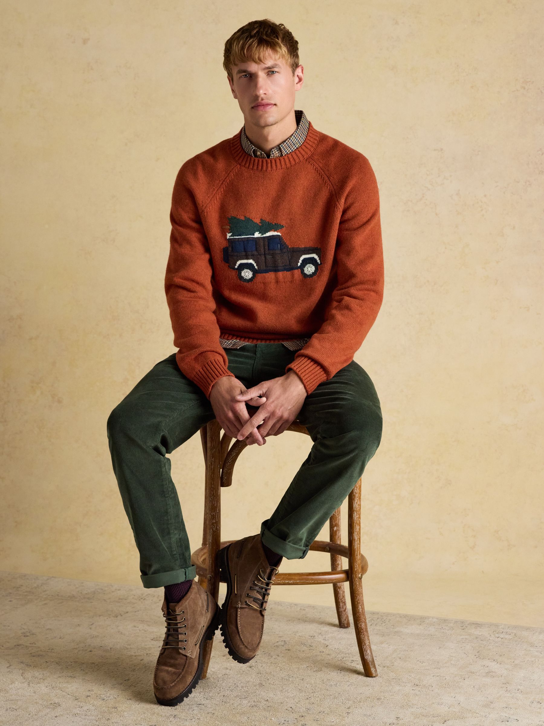 Offroad Orange Crew Neck Christmas Jumper - Image 10 of 11