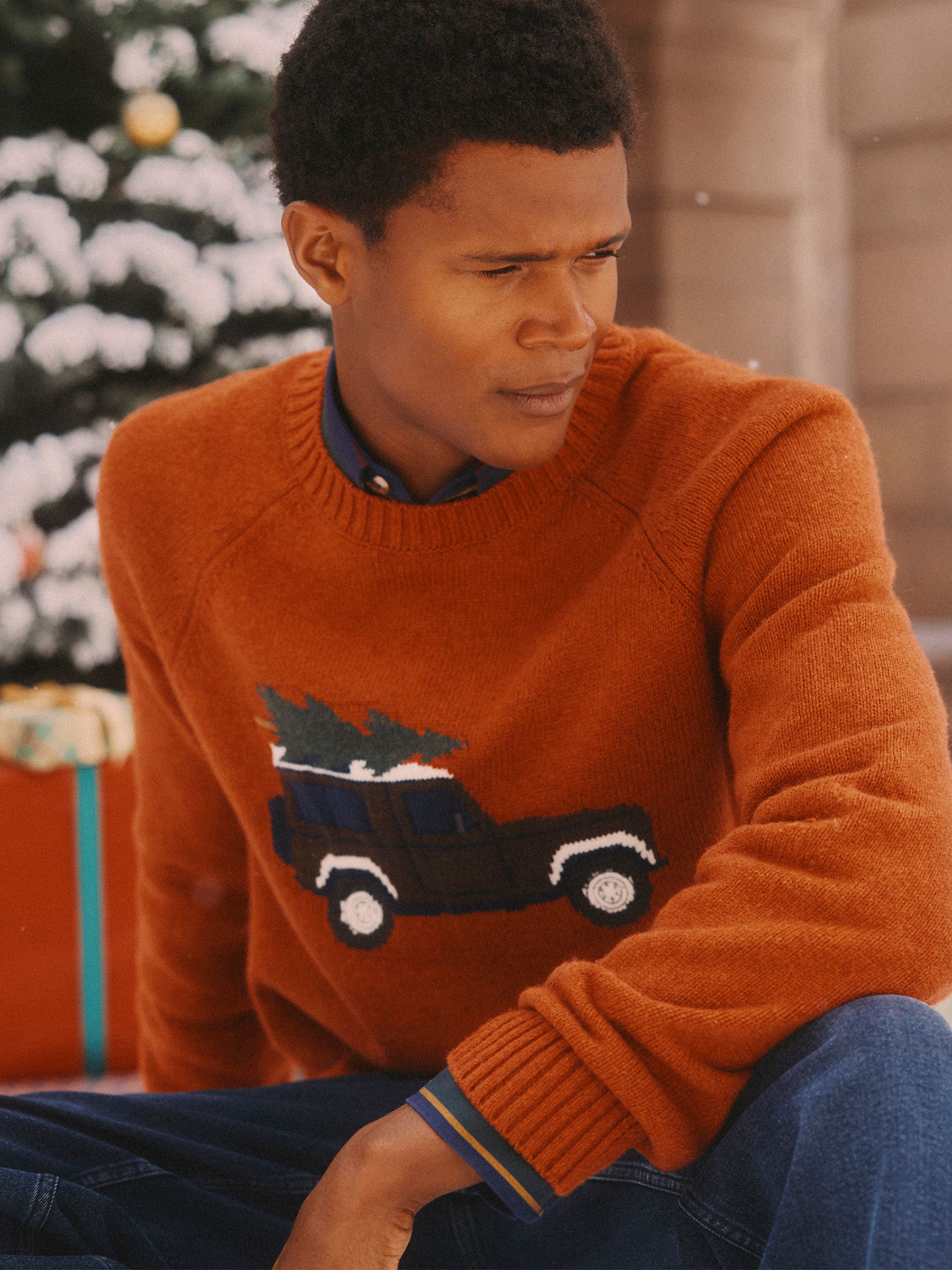 Offroad Orange Crew Neck Christmas Jumper - Image 2 of 11