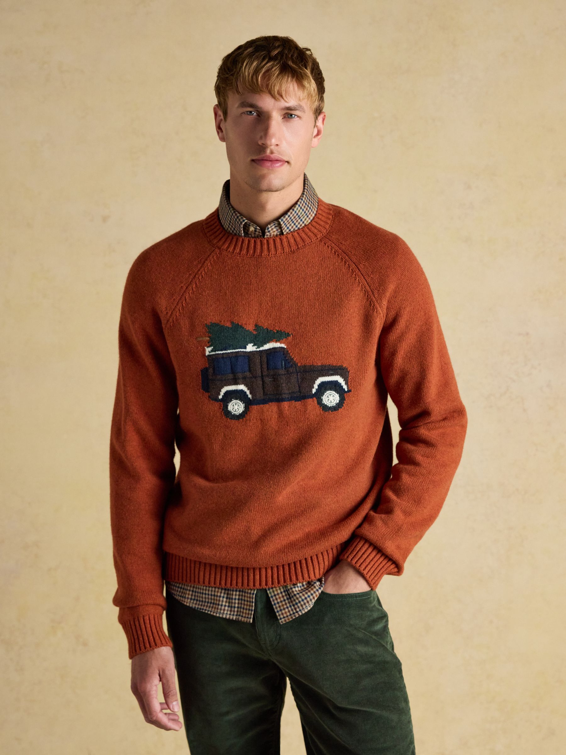 Offroad Orange Crew Neck Christmas Jumper - Image 4 of 11