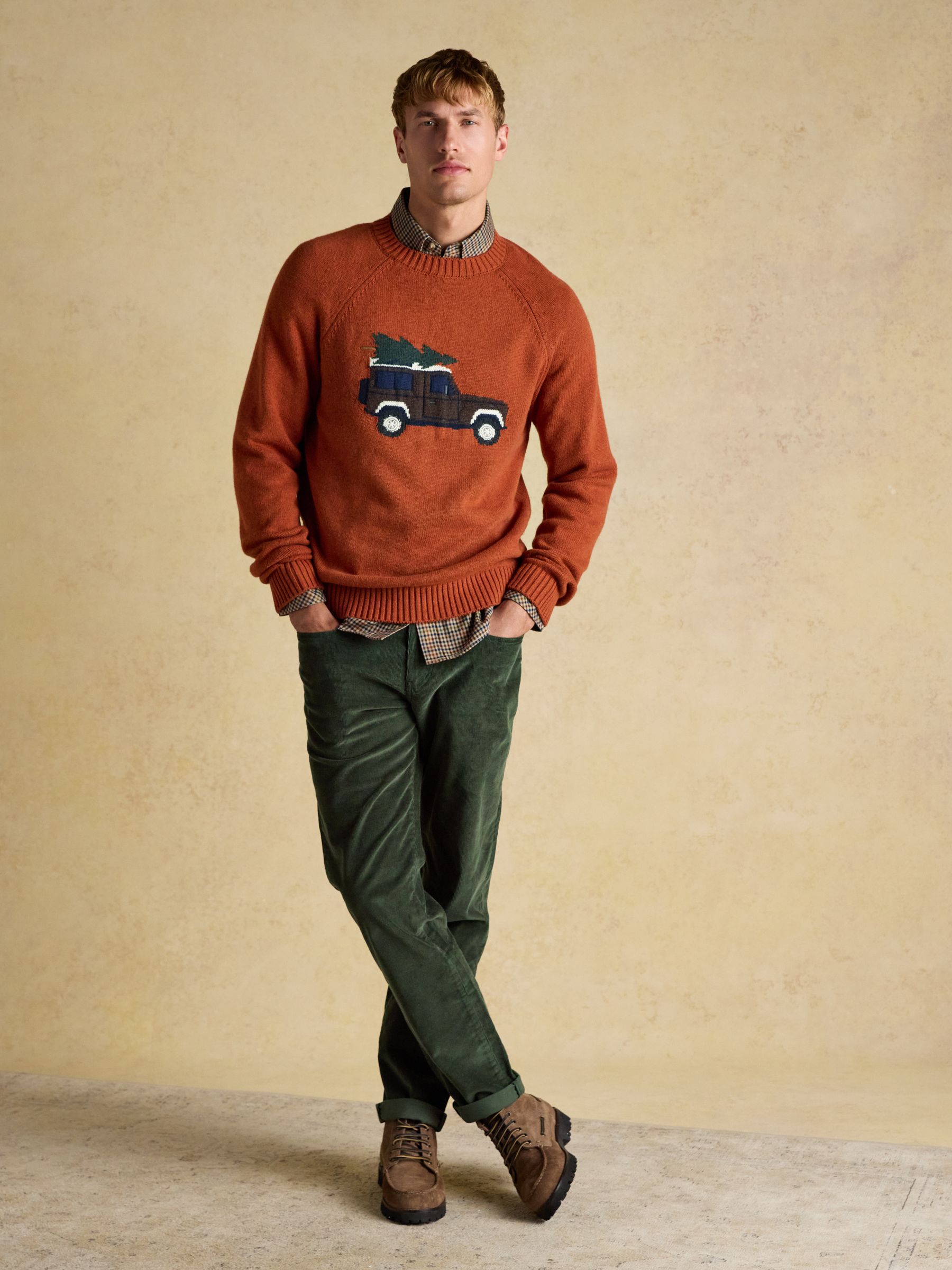 Offroad Orange Crew Neck Christmas Jumper - Image 6 of 11
