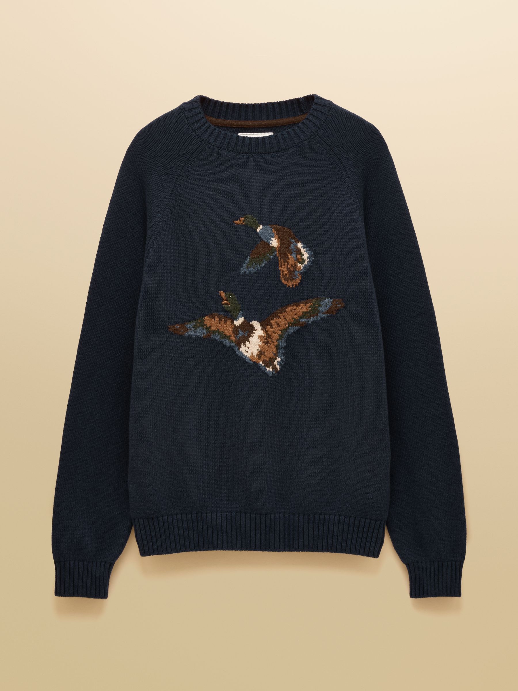 Duck Intarsia Blue Crew Neck Jumper - Image 10 of 10