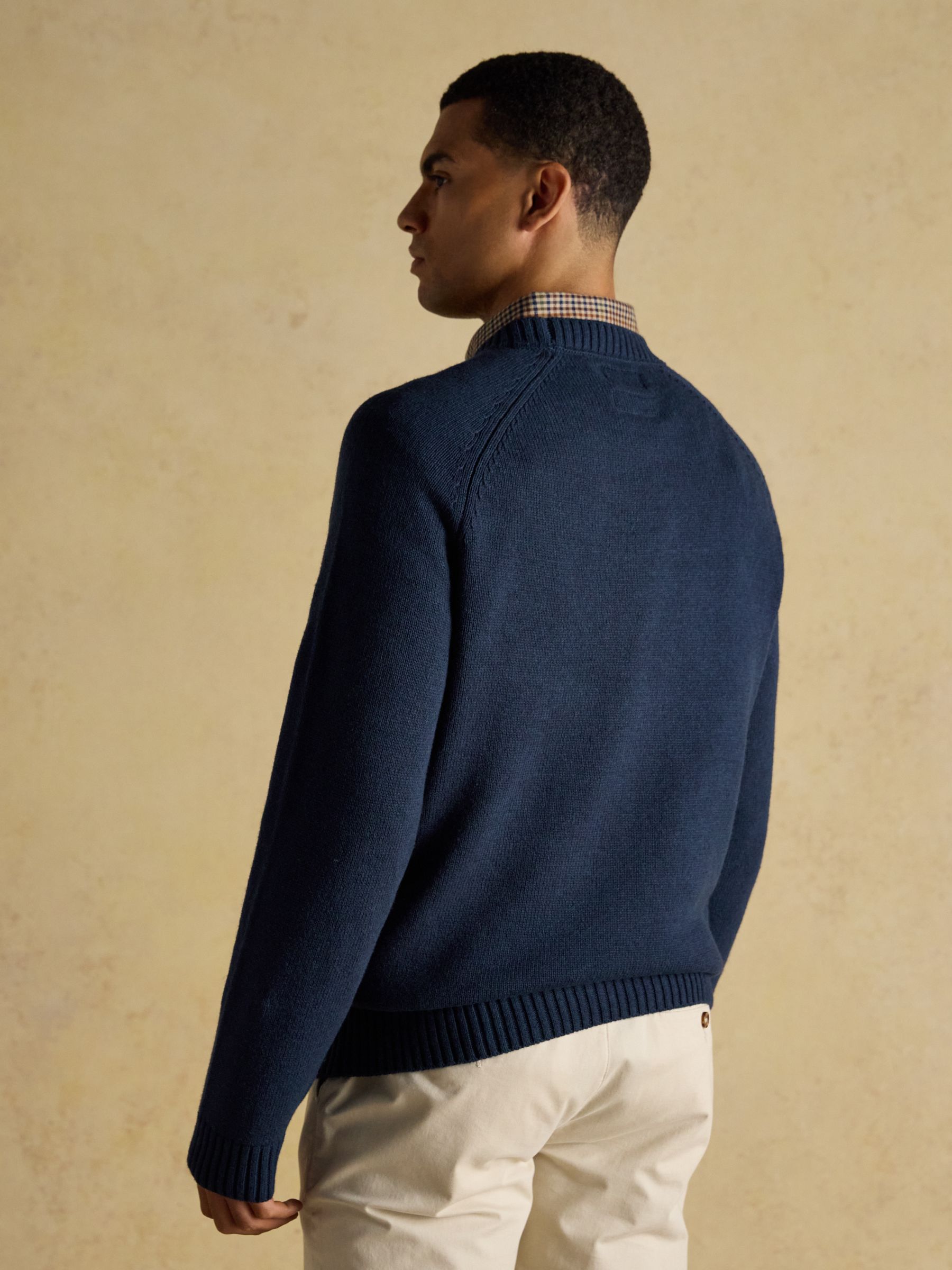 Duck Intarsia Blue Crew Neck Jumper - Image 4 of 10