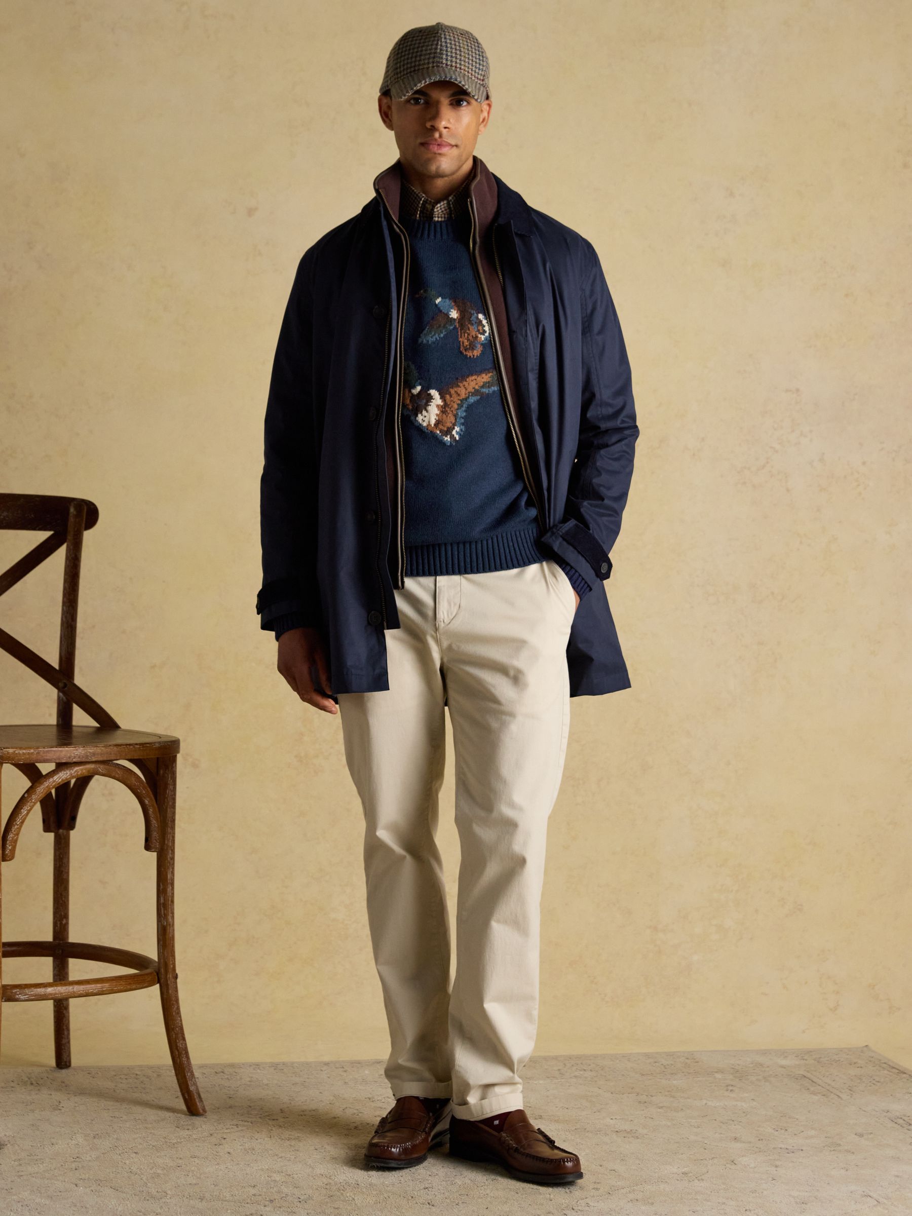 Duck Intarsia Blue Crew Neck Jumper - Image 8 of 10