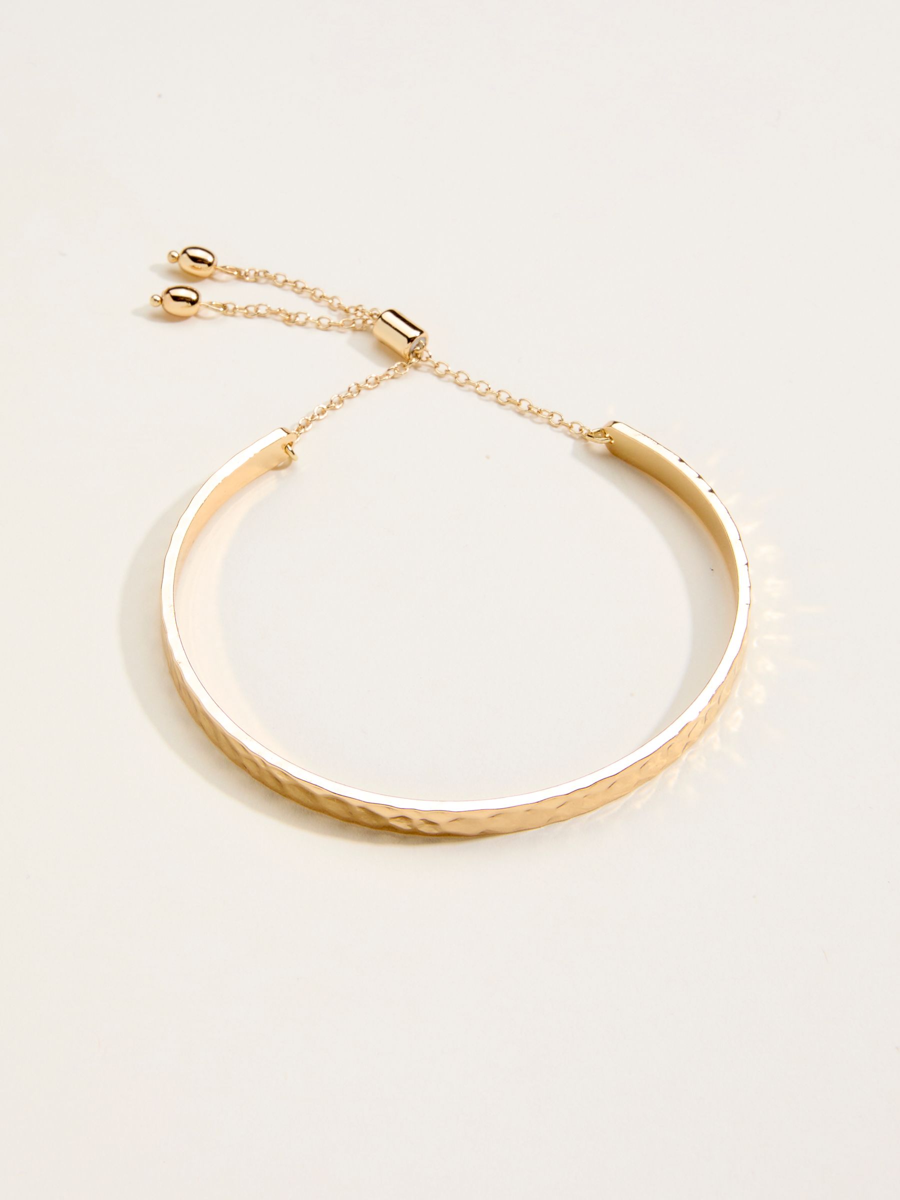 Gold Tone Hammered Bangle - Image 1 of 2