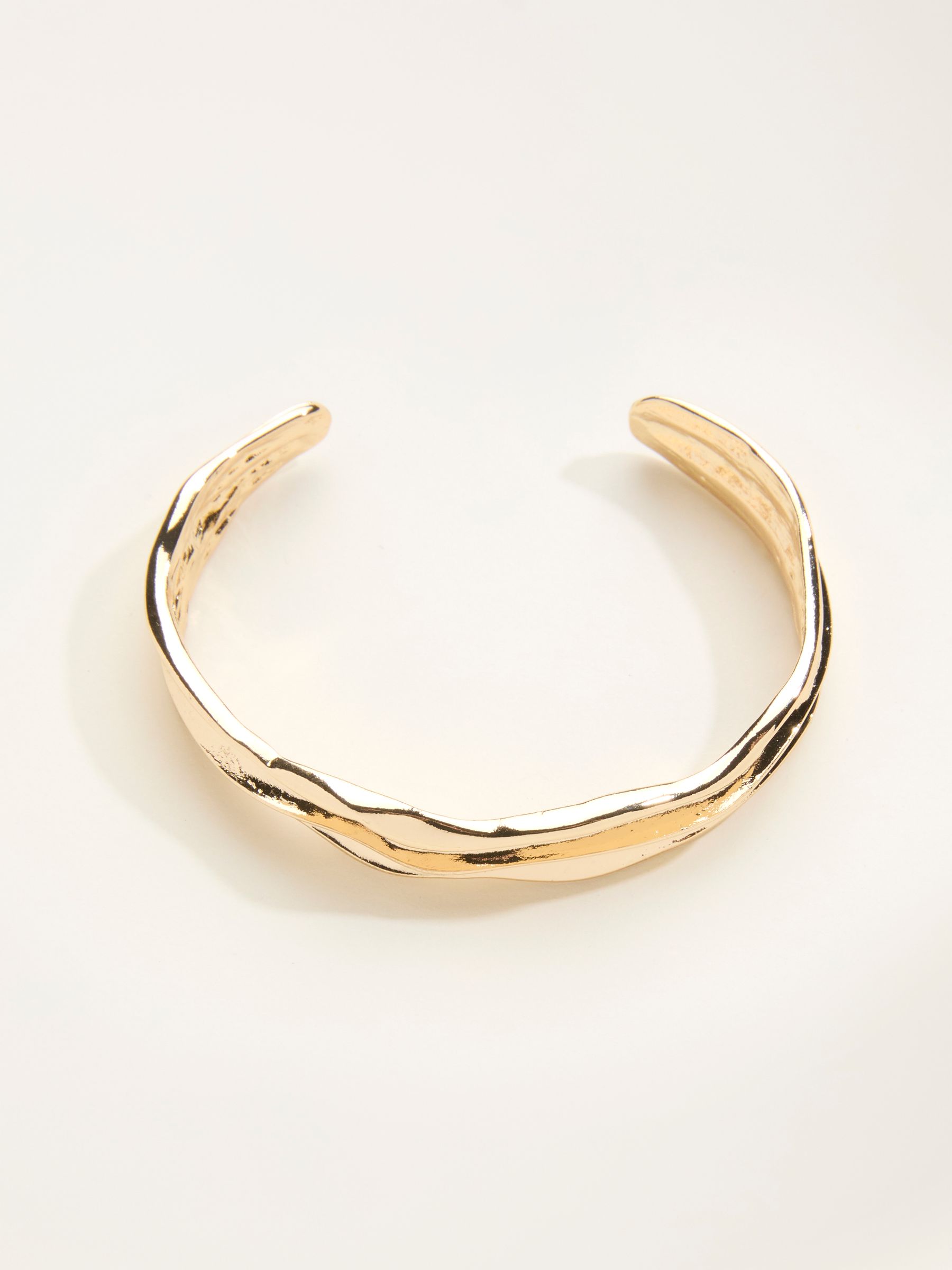 Gold Tone Chunky Bangle - Image 1 of 2
