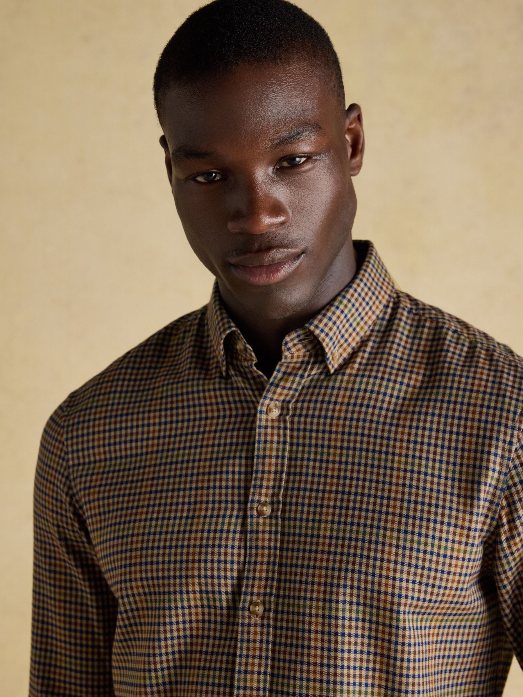 Lightweight Flannel Brown Shirt - Image 5 of 11