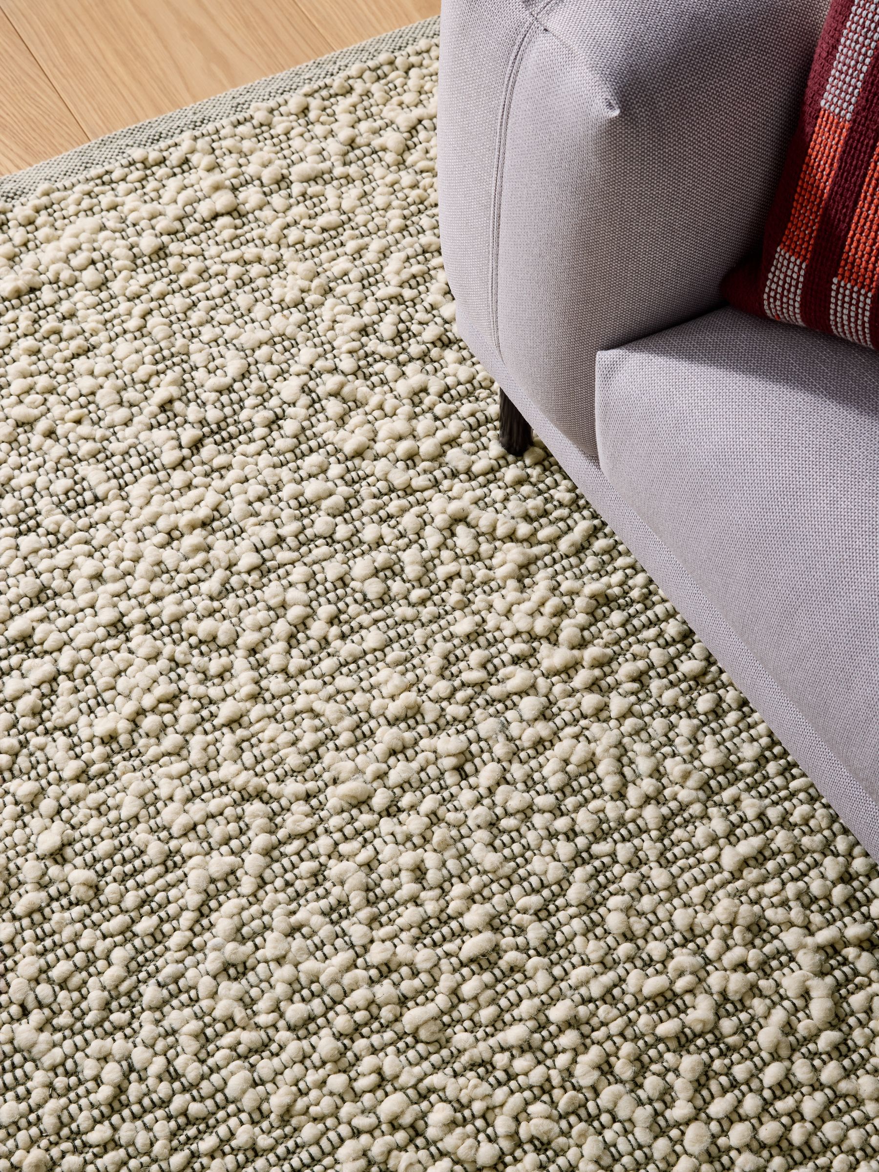 Claude Boucle Wool Rug in Grey - Image 1 of 5 Claude Boucle Wool Rug in Grey - Image 1 of 5