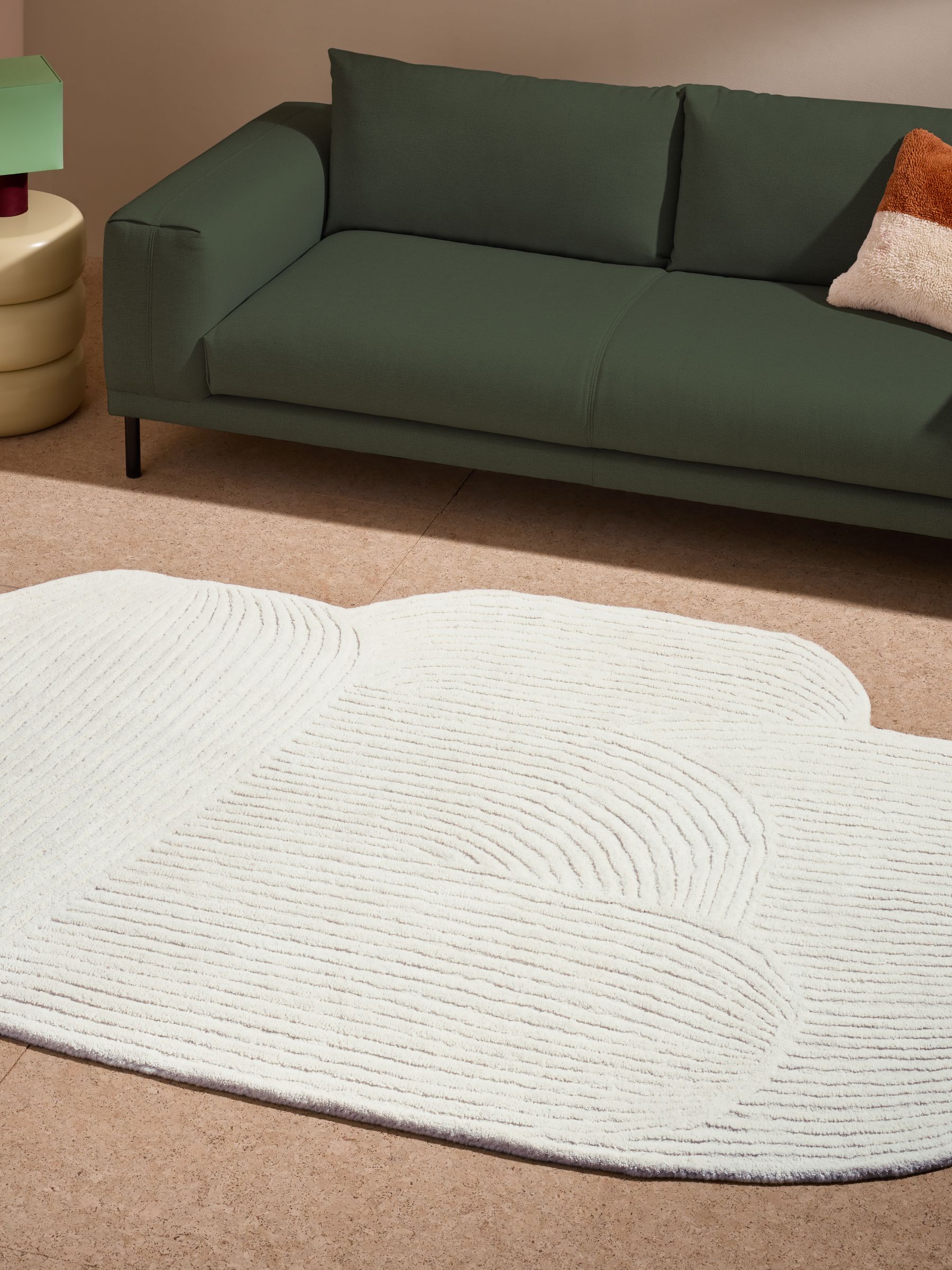 Casey Wool Tufted Rug in Natural - Image 1 of 5 Casey Wool Tufted Rug in Natural - Image 1 of 5