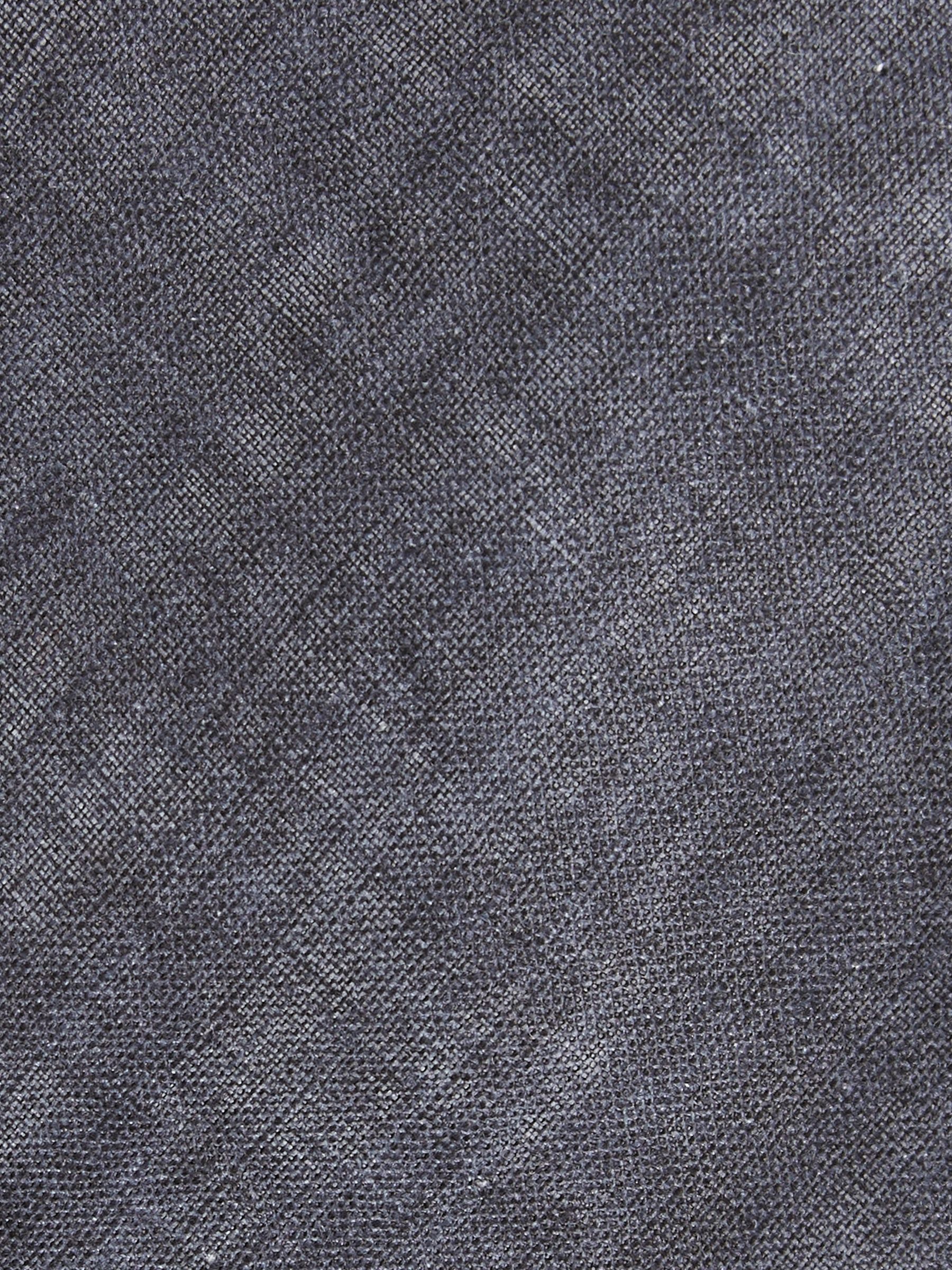 Linen Textured Tie in Navy - Image 5 of 5