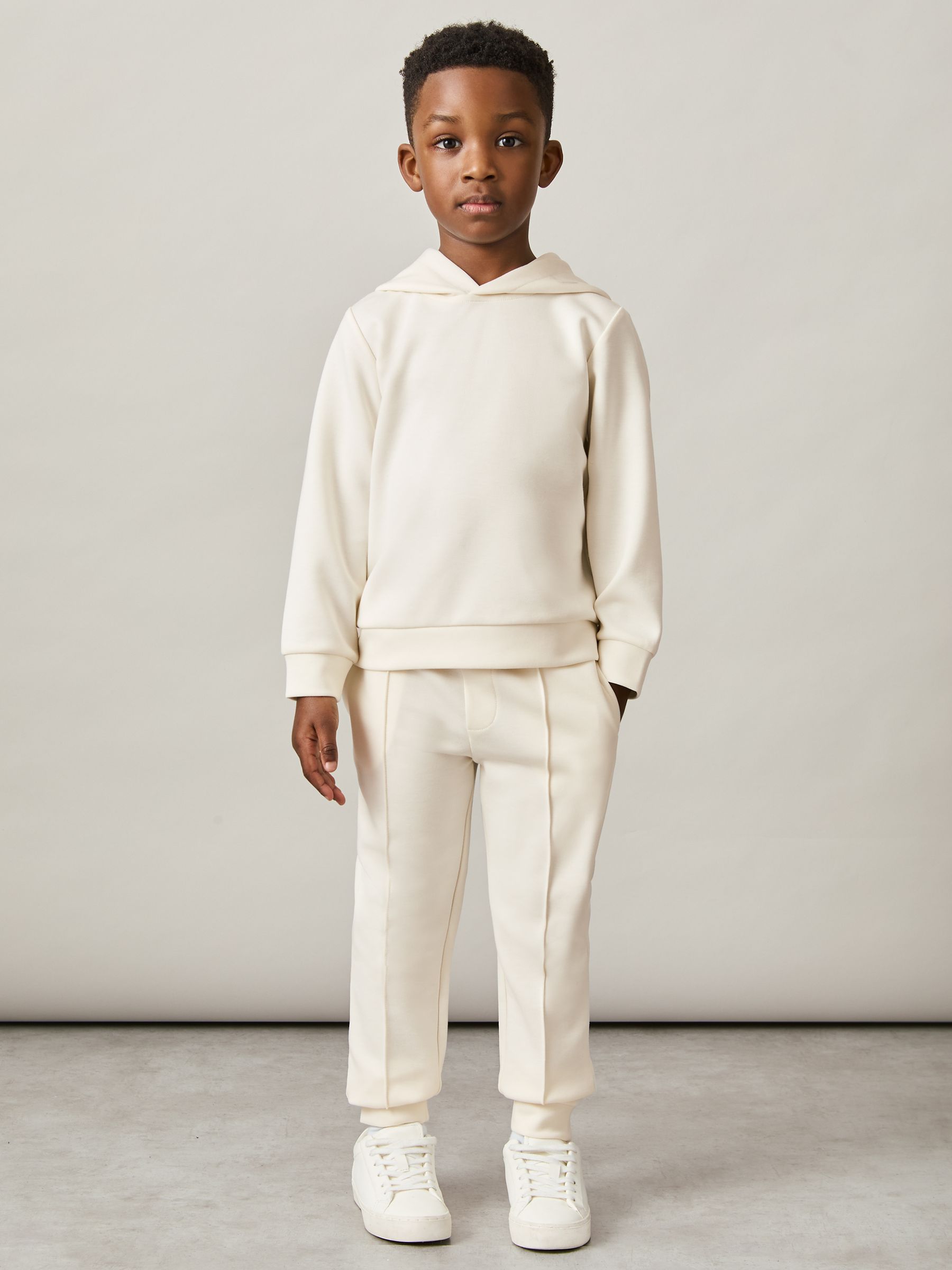 3-9 yrs Interlock Drawstring Joggers in Off White - Image 1 of 5