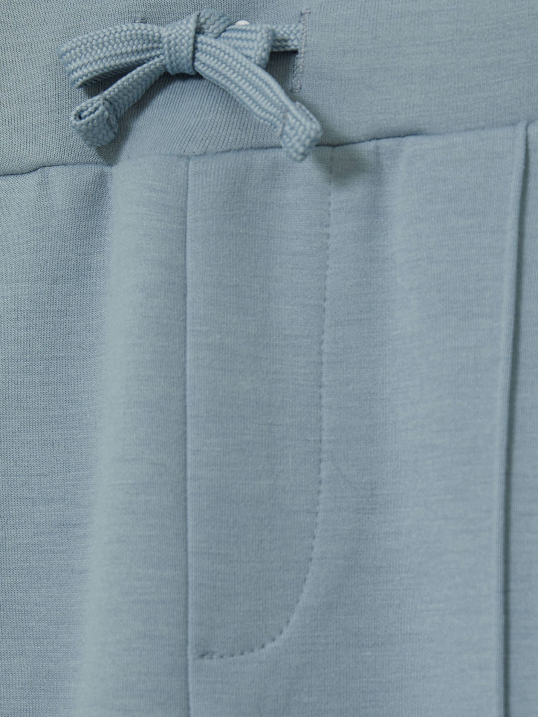 9-13 yrs Interlock Drawstring Joggers in Soft Denim Blue - Image 3 of 4