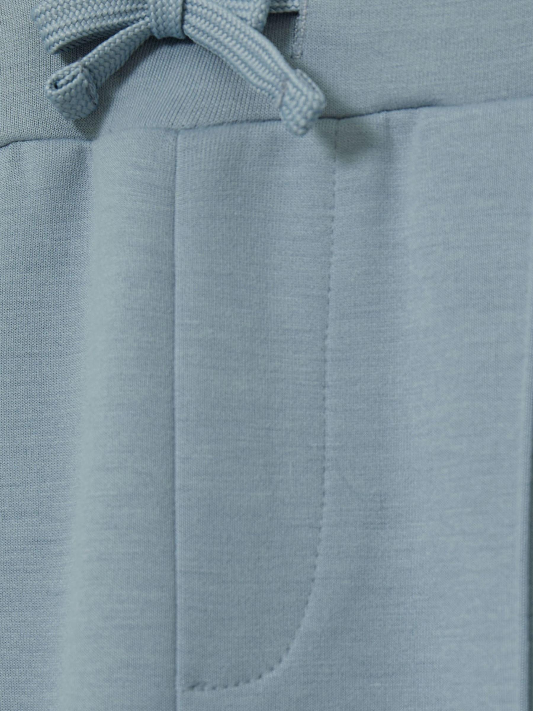 9-13 yrs Interlock Drawstring Joggers in Soft Denim Blue - Image 4 of 4