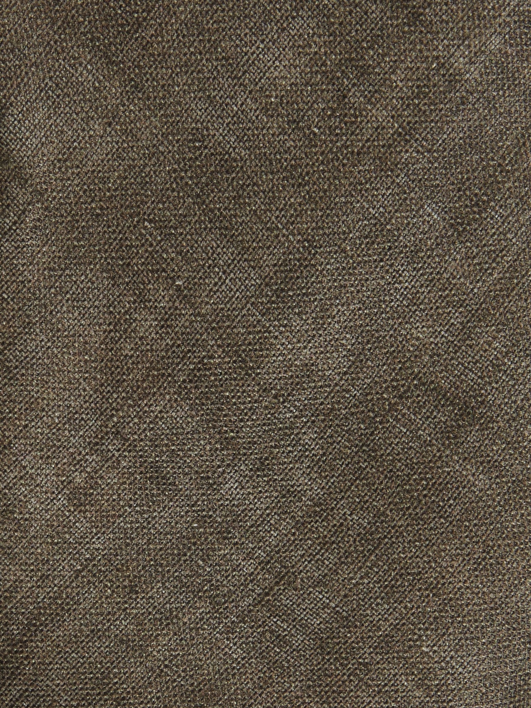 Linen Textured Tie in Olive - Image 5 of 5